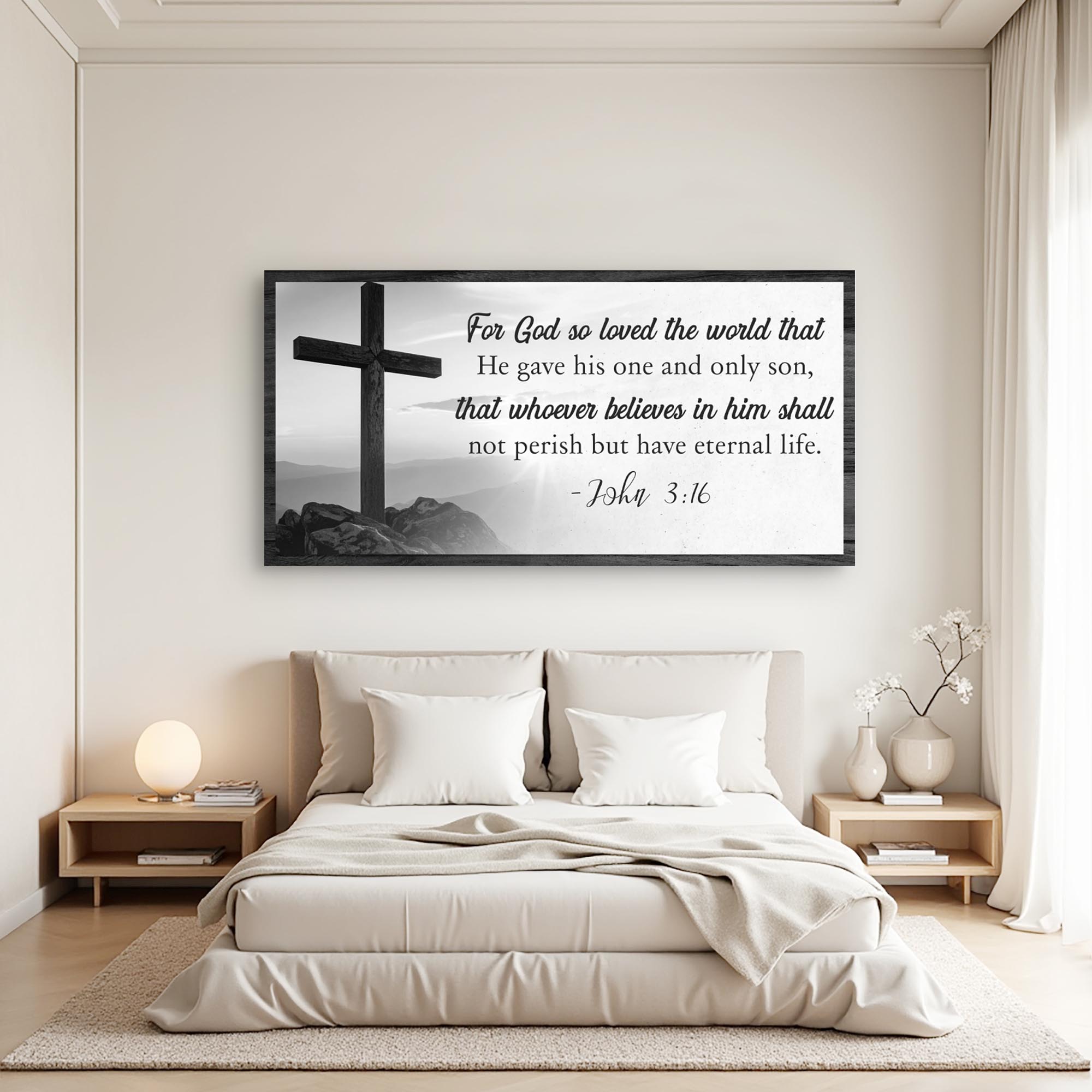 John 3:16: For God So Loved The World Faith Sign V