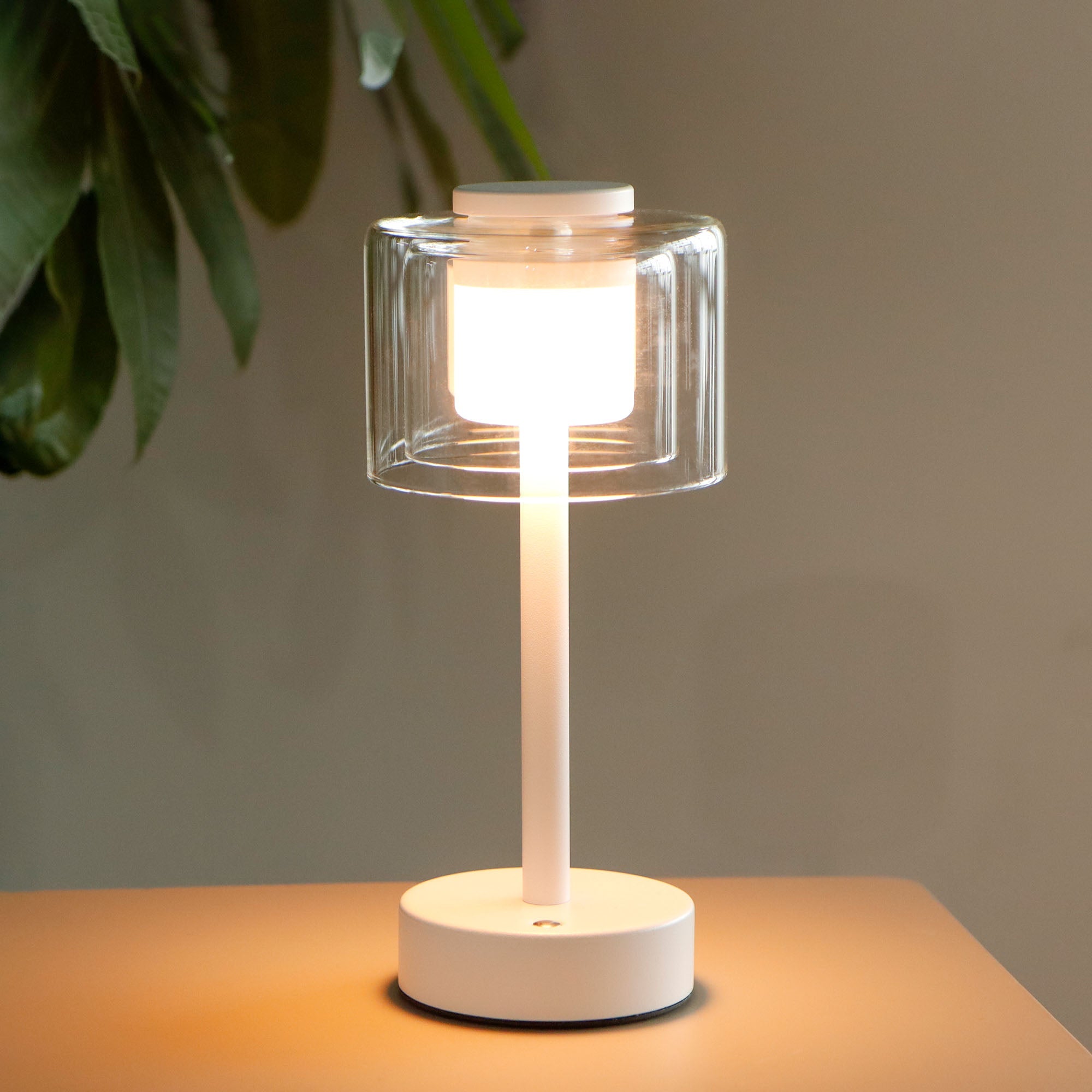 JHY DESIGN Industrial Rechargeable Table Lamp (White, Type-C)-0