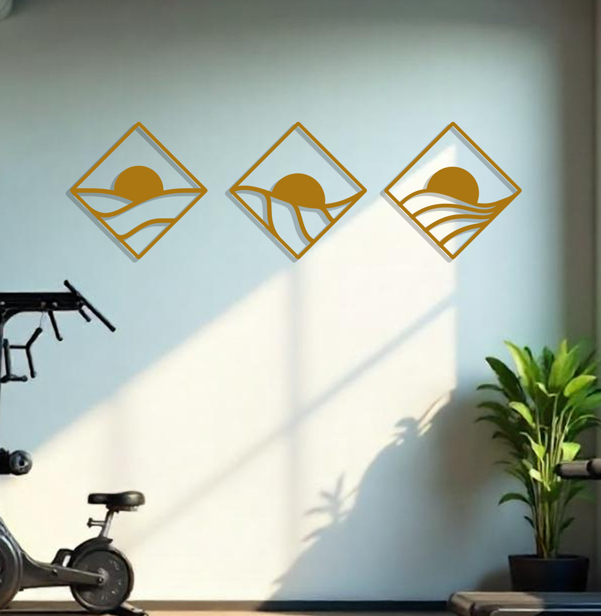 Sunrise Tryptic in Diamonds Sign-4