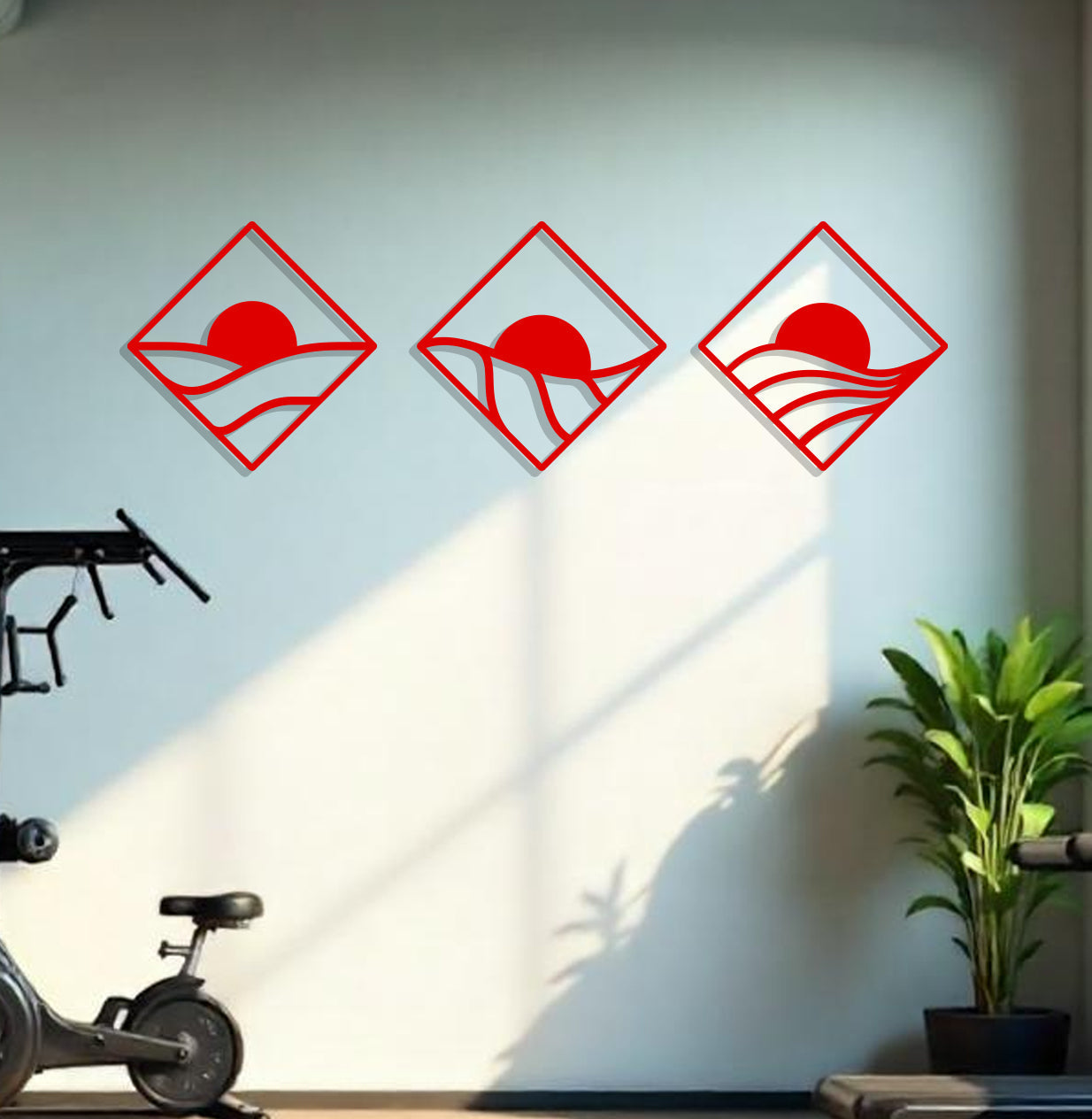 Sunrise Tryptic in Diamonds Sign-8