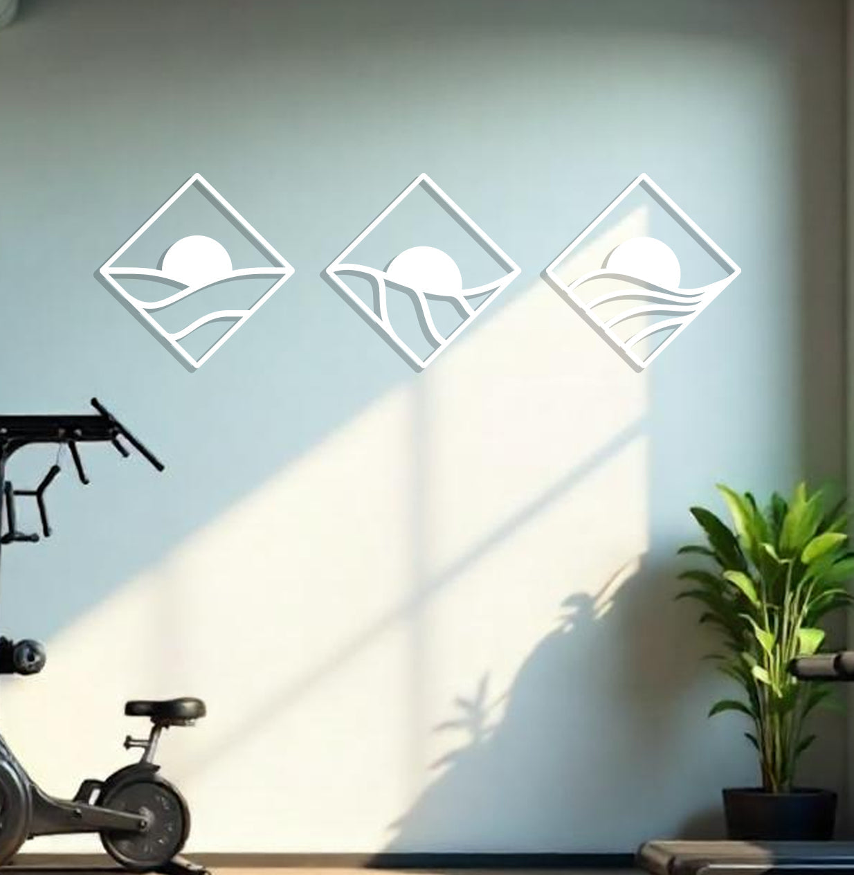 Sunrise Tryptic in Diamonds Sign-5