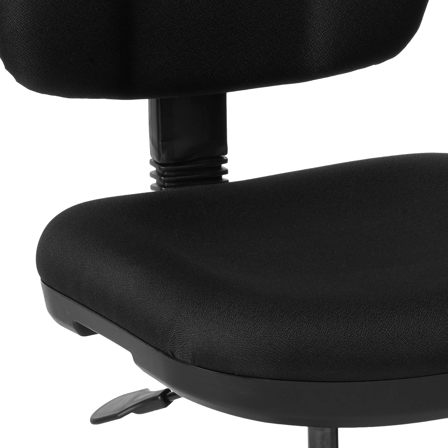 Black Pneumatic Office Task Chair With Lumbar Support