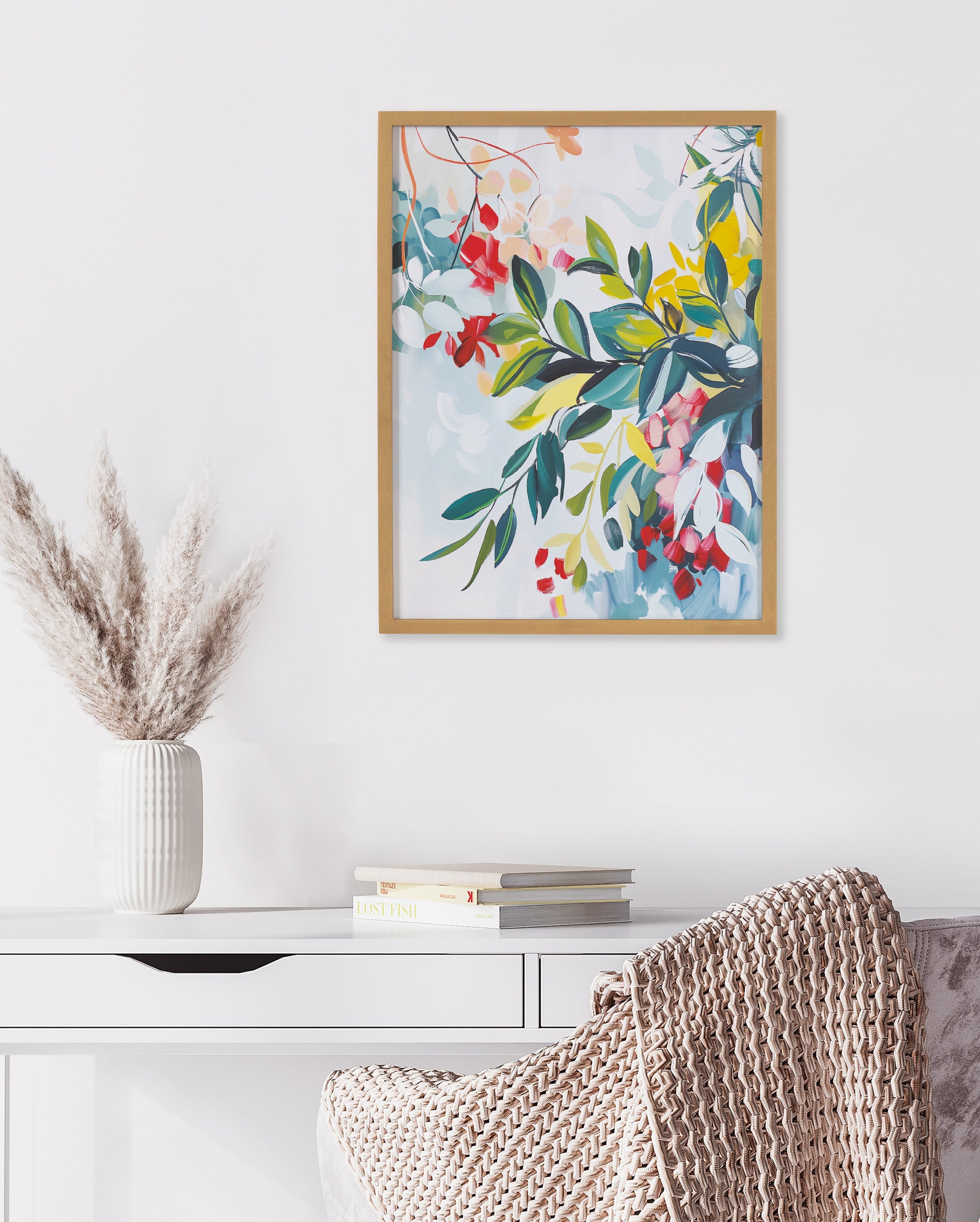 Gallery Jewel Tone Botanical Abstract Print by The Creative Bunch Studio