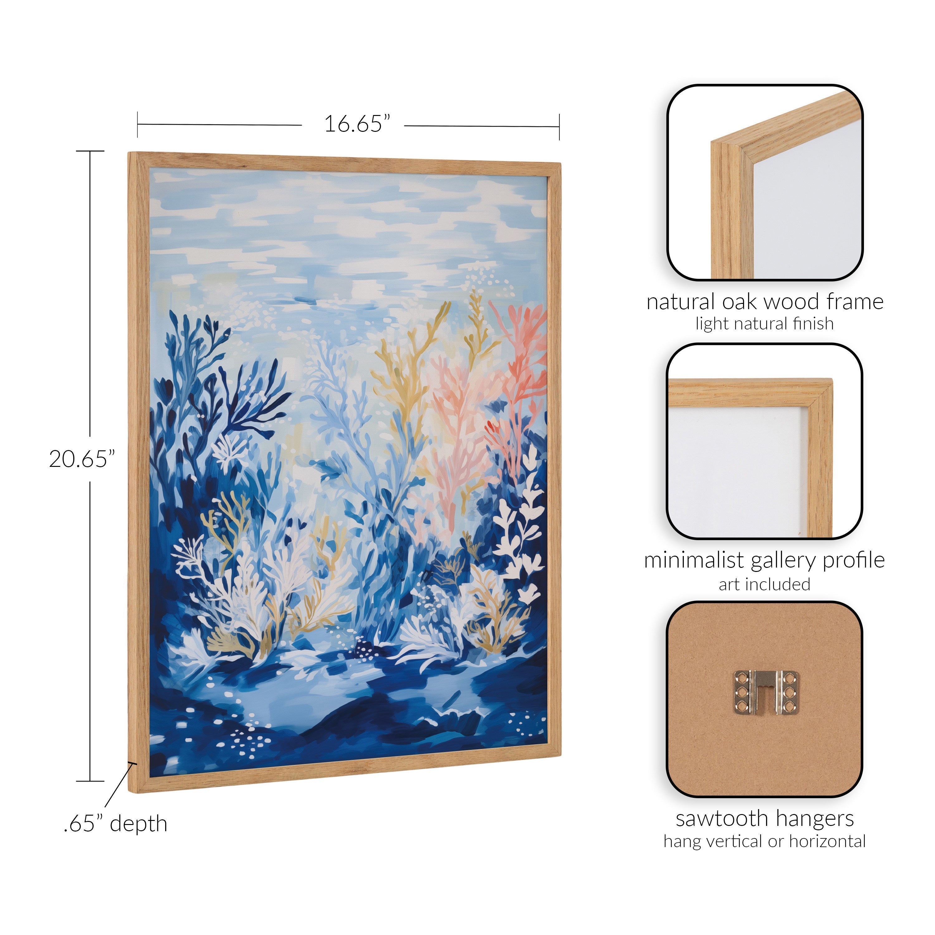 Gallery Underwater Ocean Landscape Print by The Creative Bunch Studio