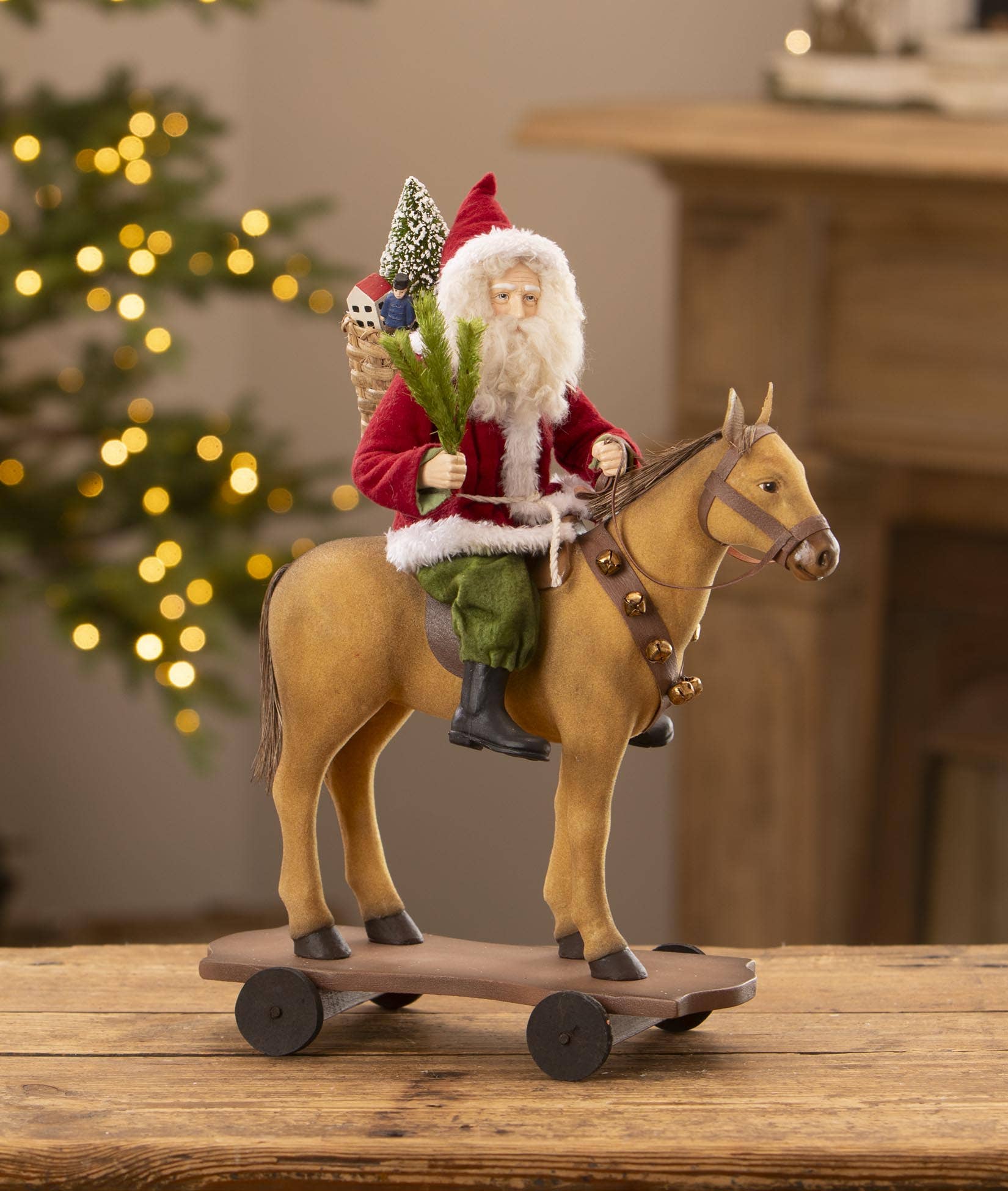 Santa Riding Horse Pull Toy-0