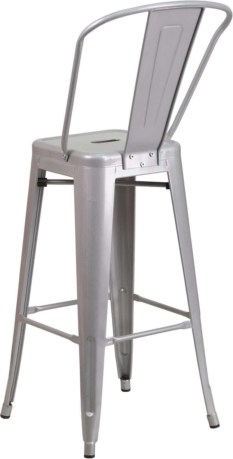 Commercial Grade Metal Barstool Set for Indoor Outdoor Use
