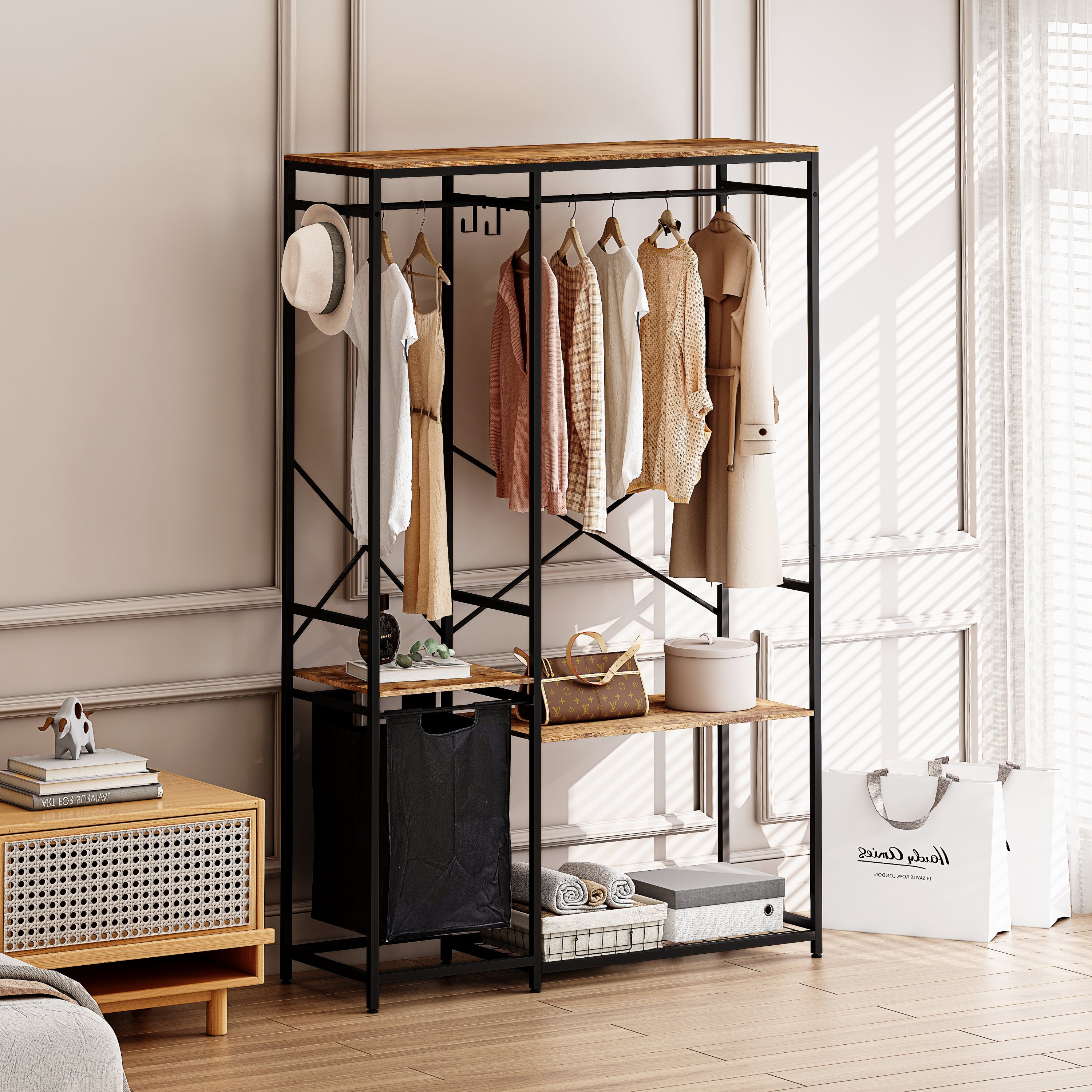 Portable Wardrobe Clothes Rack-2