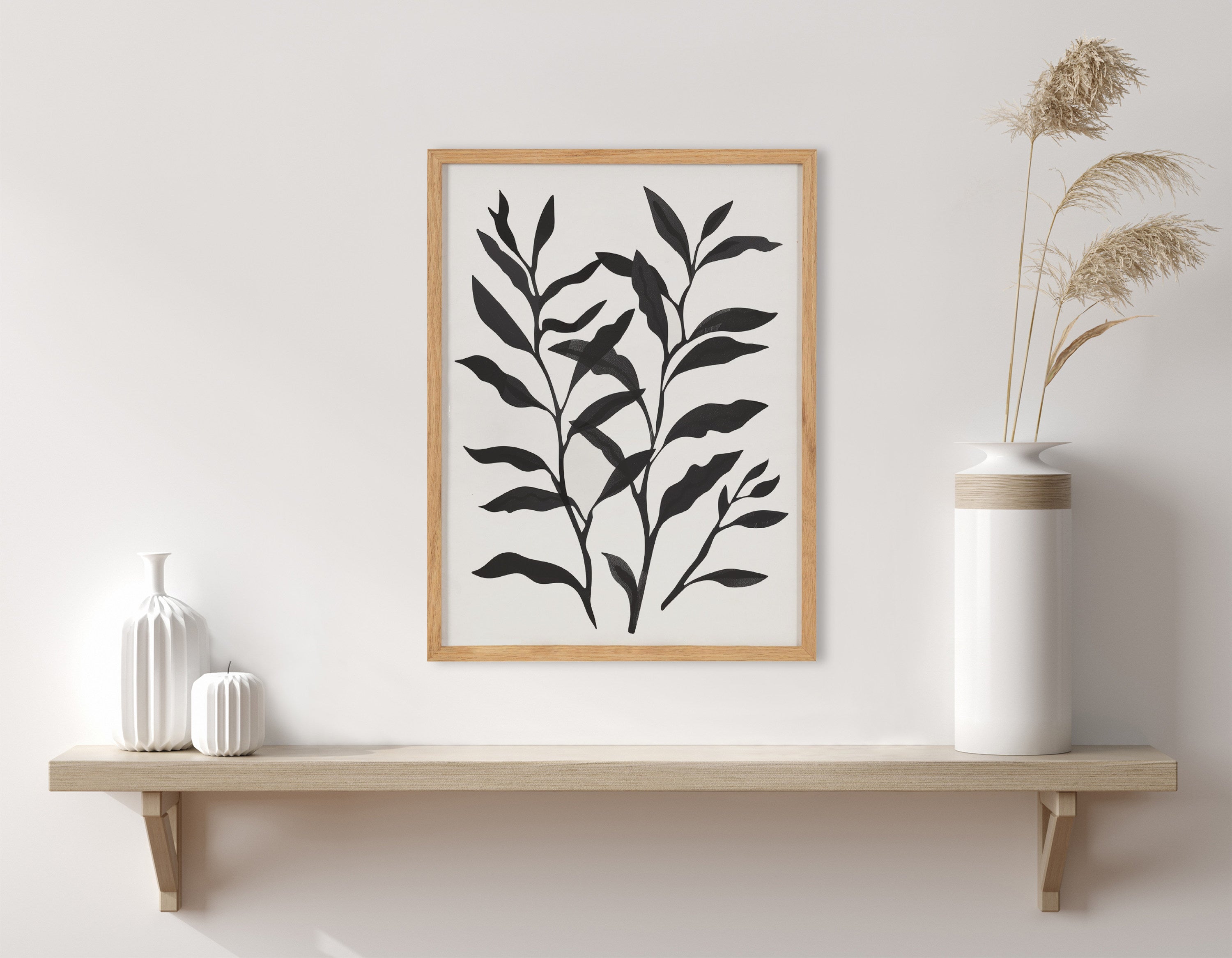 Gallery Modern Botanical Matisse Inspired Silhouette Print by The Creative Bunch Studio