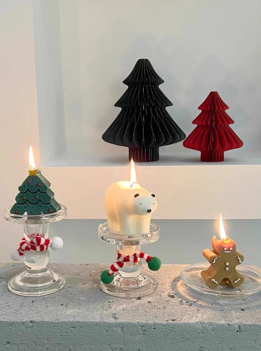 4 Pcs - Christmas Figures Decorative Soy Wax Candles ( $12.5 Each ) - Christmas Ornament-3