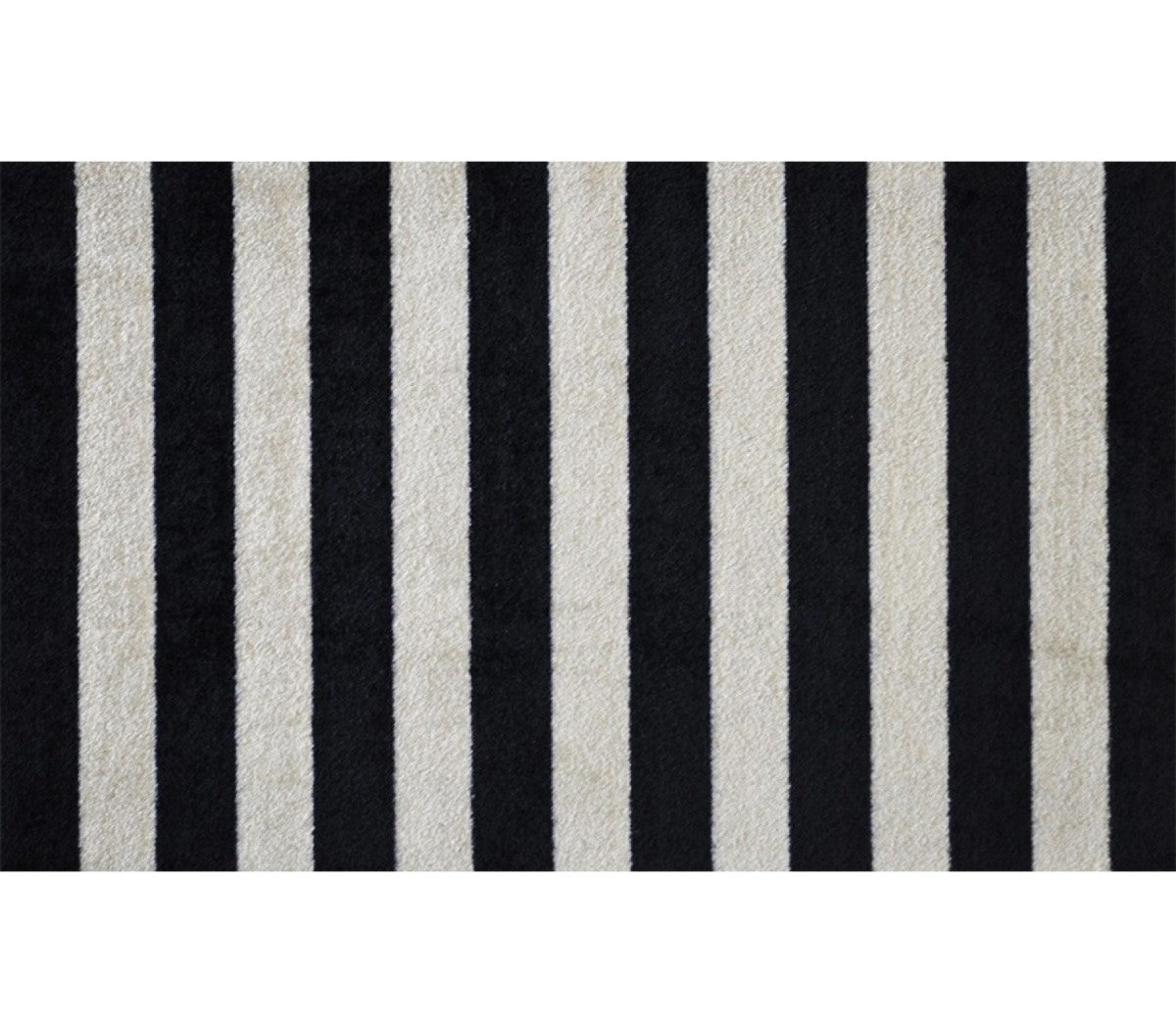 2' X 4' Black and Tan Wide Stripe Washable Floor Mat-4