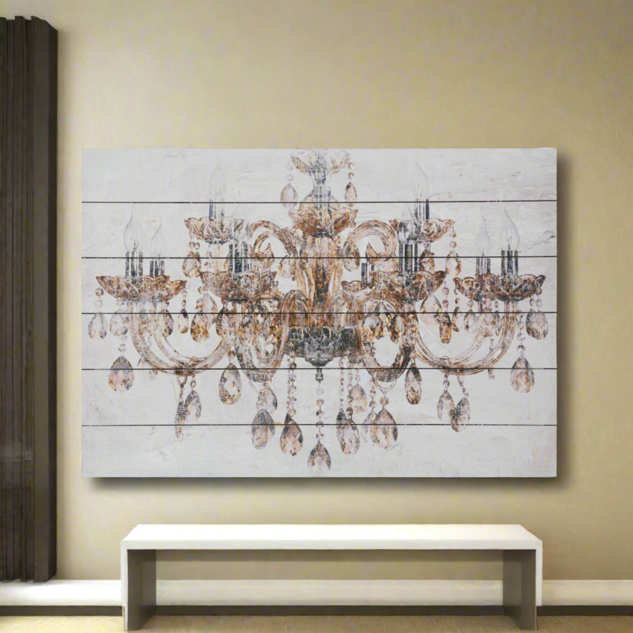 Luxurious Vintage Chandelier Unframed Graphic Wall Art Media 7 of 7