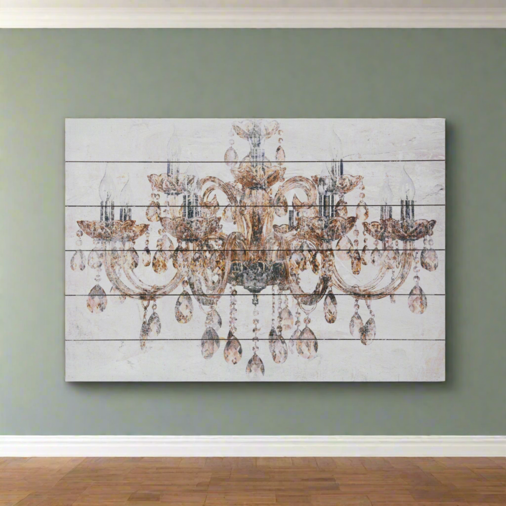 Luxurious Vintage Chandelier Unframed Graphic Wall Art Media 8 of 8