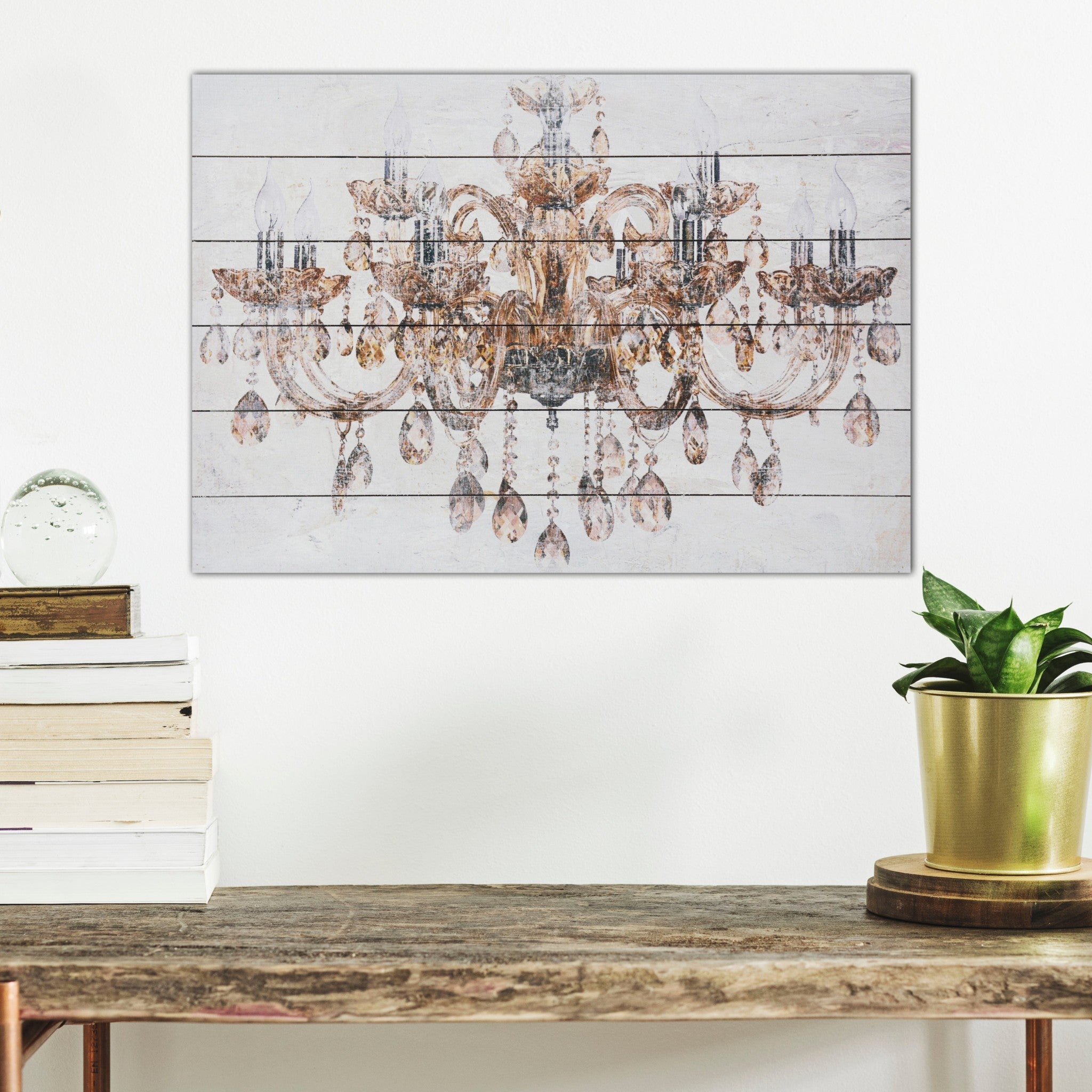 Luxurious Vintage Chandelier Unframed Graphic Wall Art-4