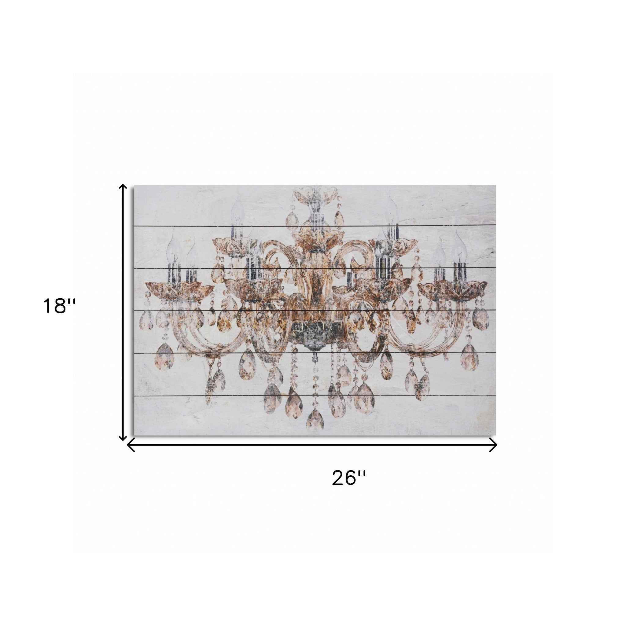 Luxurious Vintage Chandelier Unframed Graphic Wall Art-5