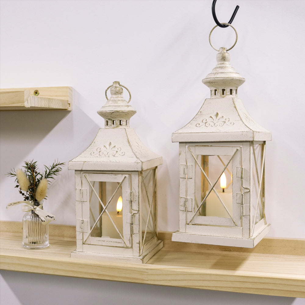 11'' High Decorative Candle Lantern (Set of2)-1
