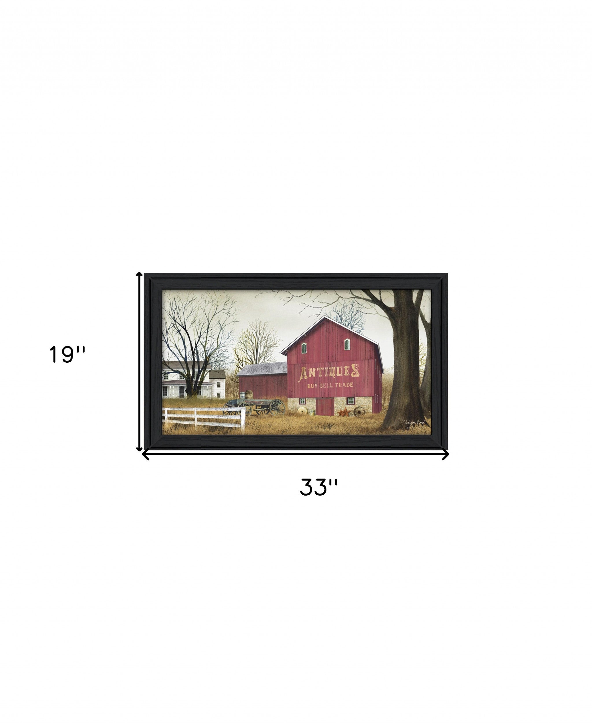 Antique Barn 7 Black Framed Print Wall Art-4