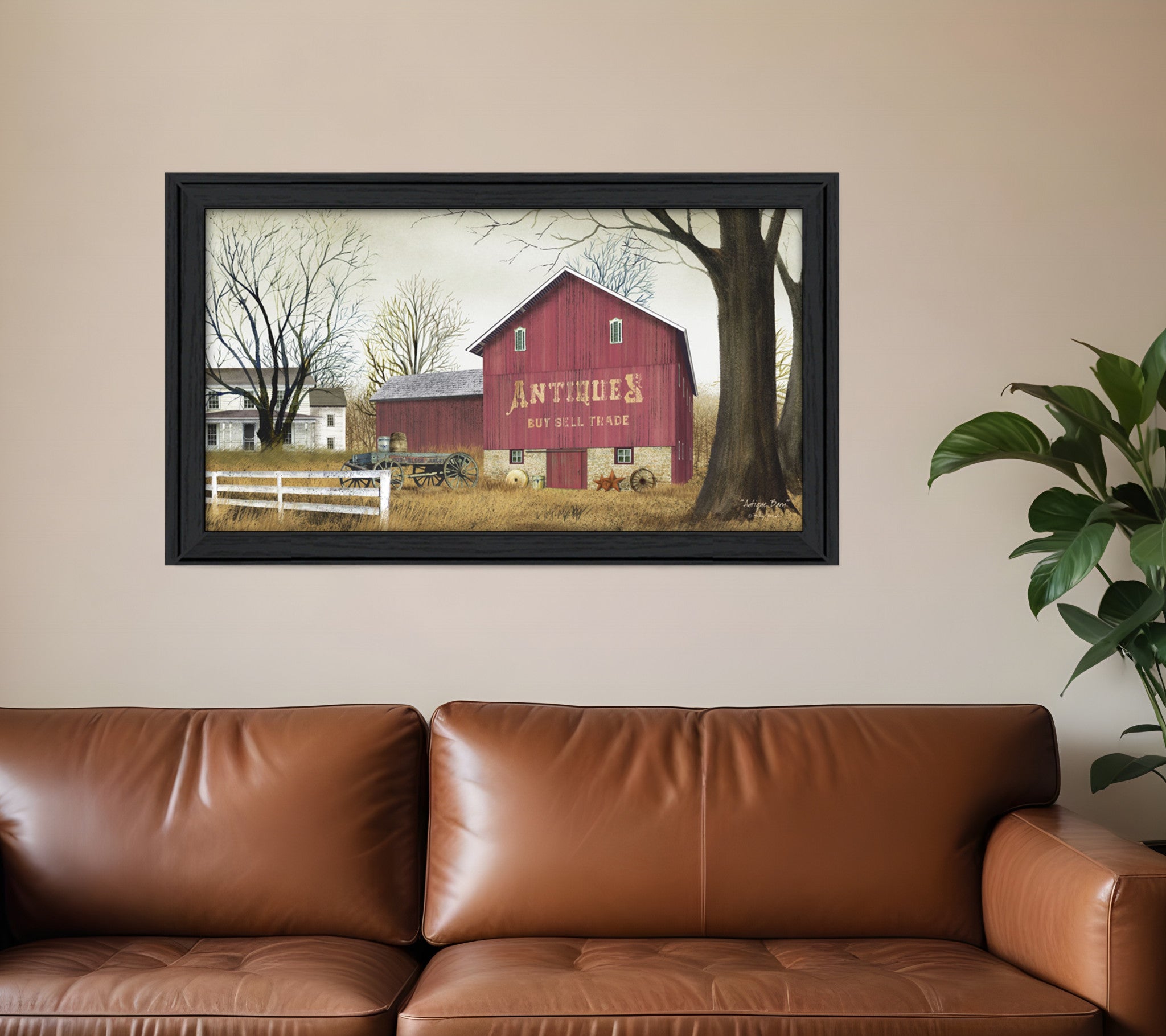 Antique Barn 7 Black Framed Print Wall Art-0