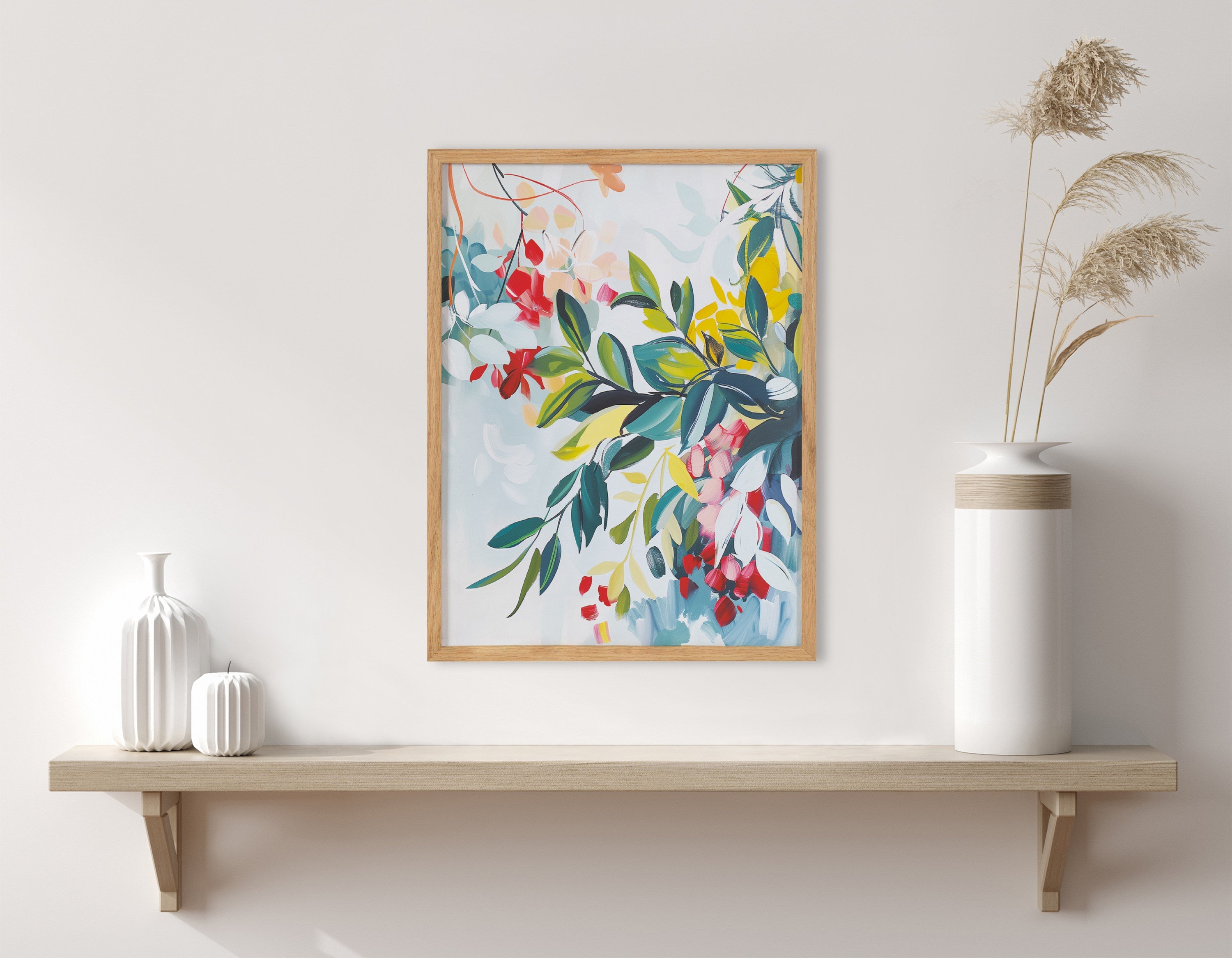 Gallery Jewel Tone Botanical Abstract Print by The Creative Bunch Studio
