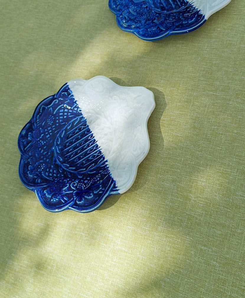 Organic Linen Table Runner | Olive Green | Rustic Texture | 92-305cm-3