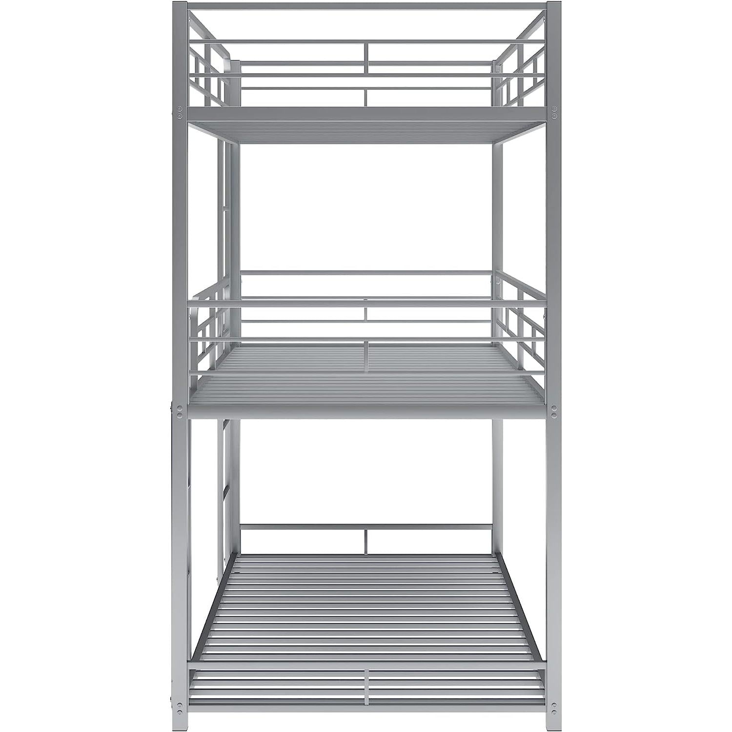 Black Triple Metal Bunk Bed Twin XL Full Queen Sizes
