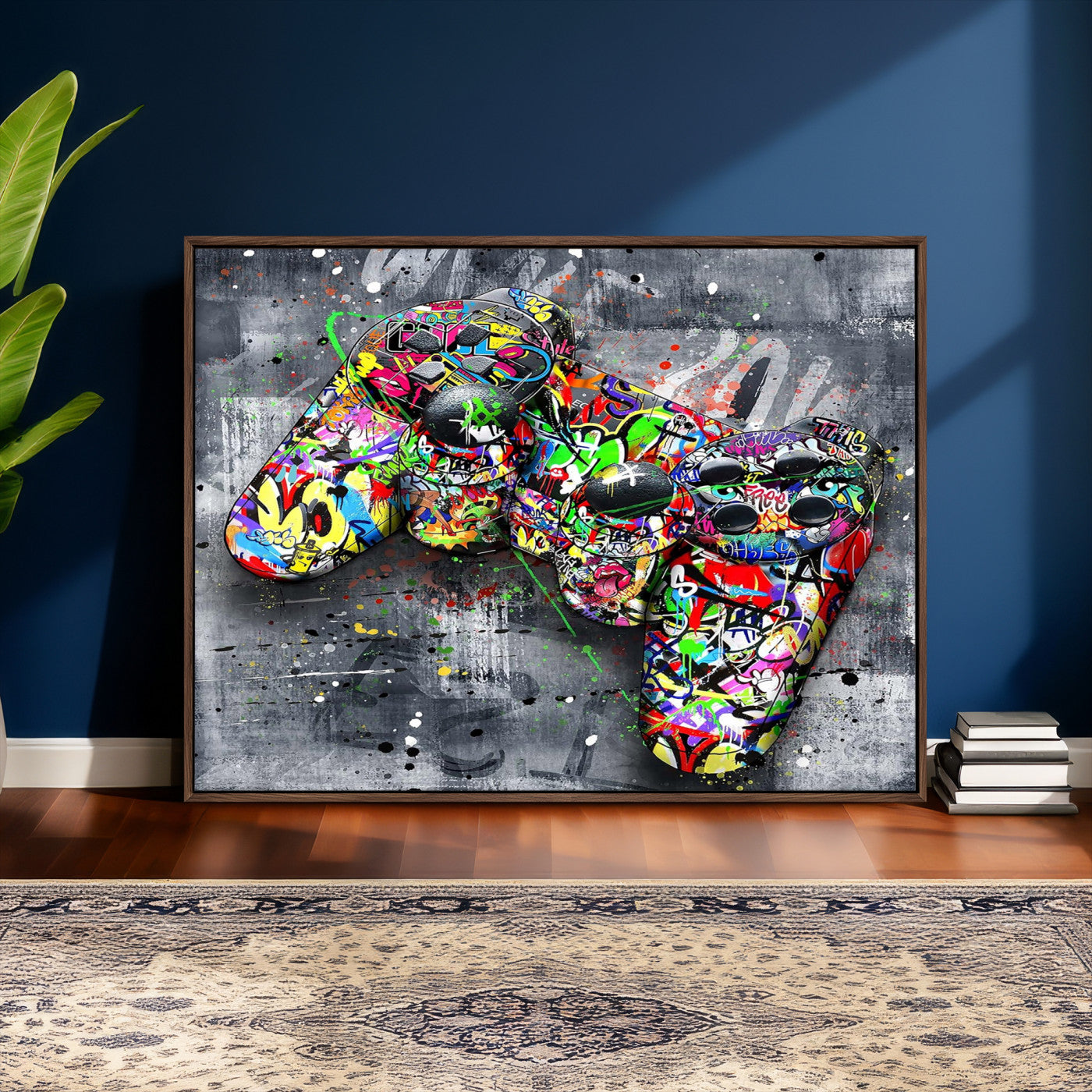 Graffiti Gaming Canvas Wall Art For Bedroom - Gaming Wall