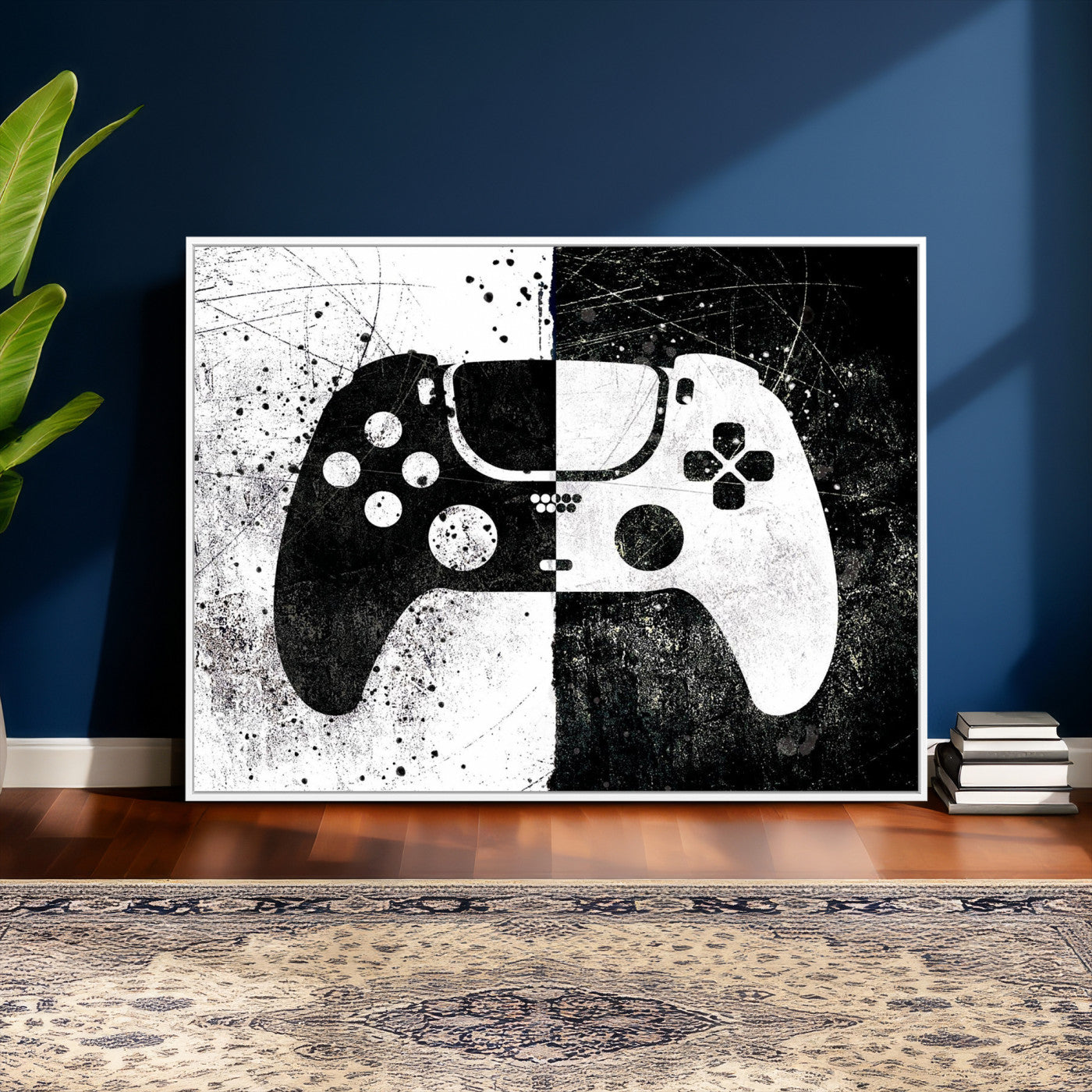 Abstract Gaming Controller Wall Art Canvas Print