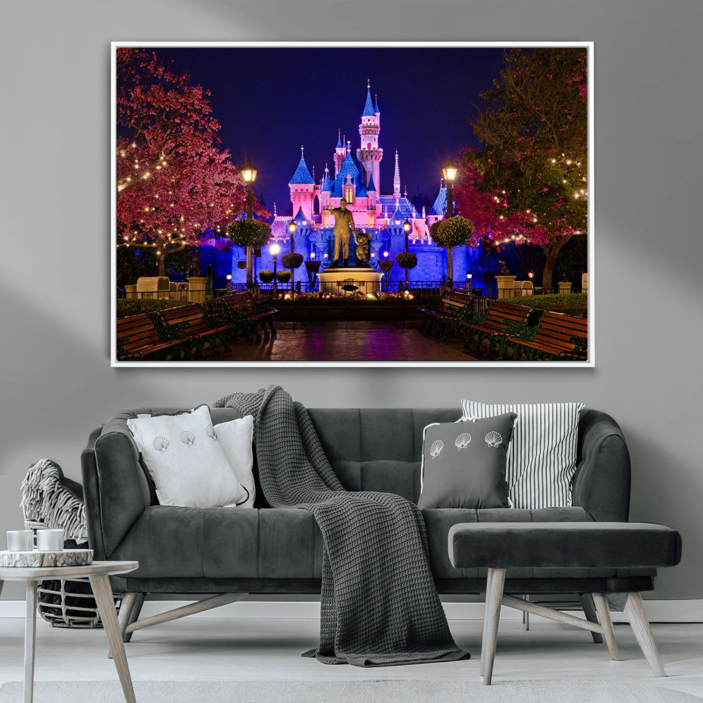 Castle Large Wall Art Disney Magic Kingdom Kids Room Decor -