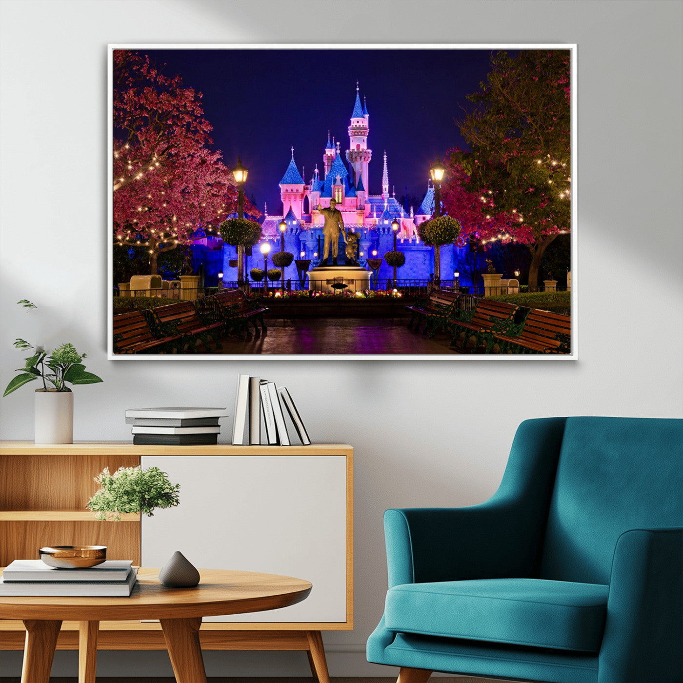Castle Large Wall Art Disney Magic Kingdom Kids Room Decor -