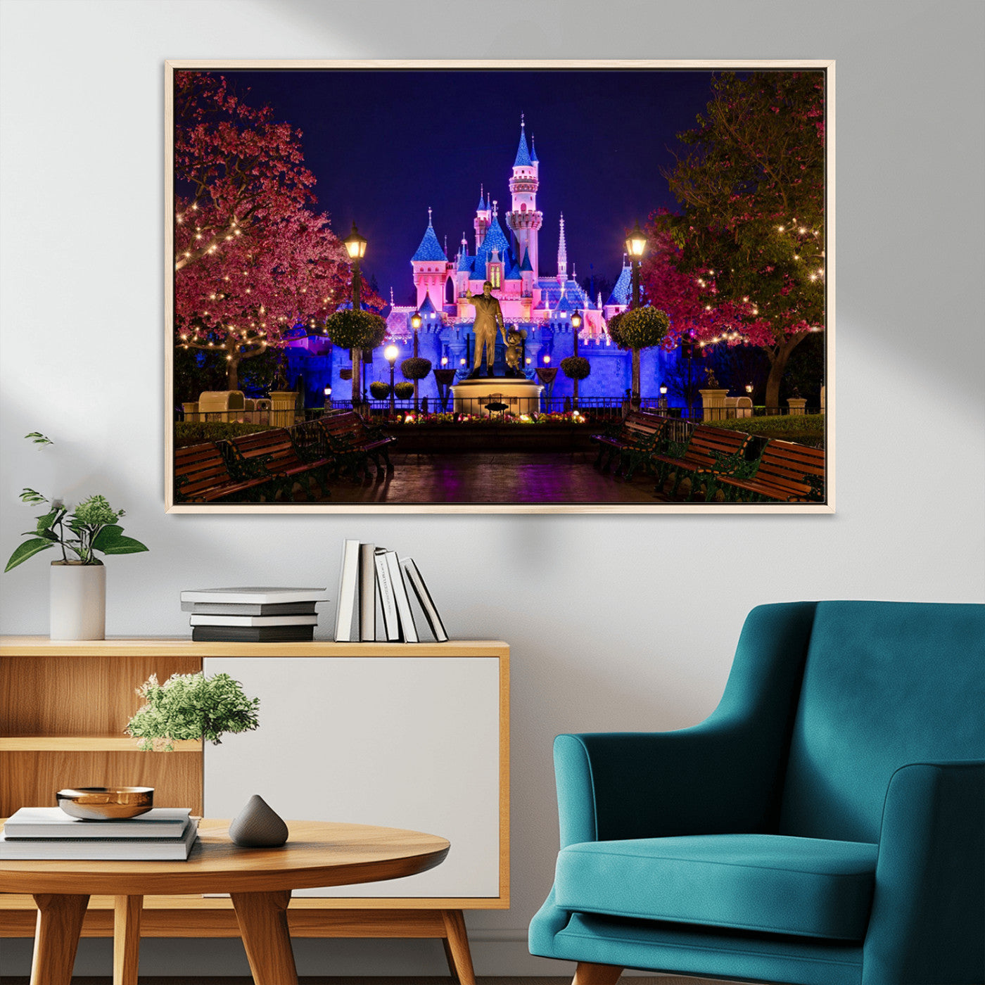 Castle Large Wall Art Disney Magic Kingdom Kids Room Decor -