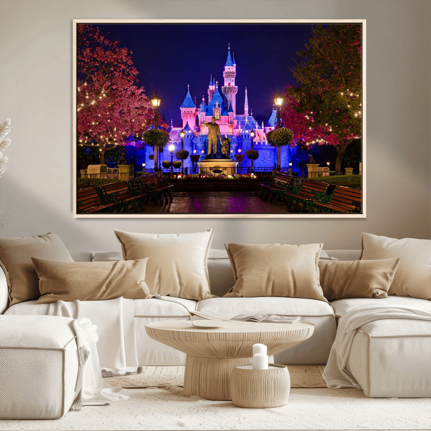Castle Large Wall Art Disney Magic Kingdom Kids Room Decor -