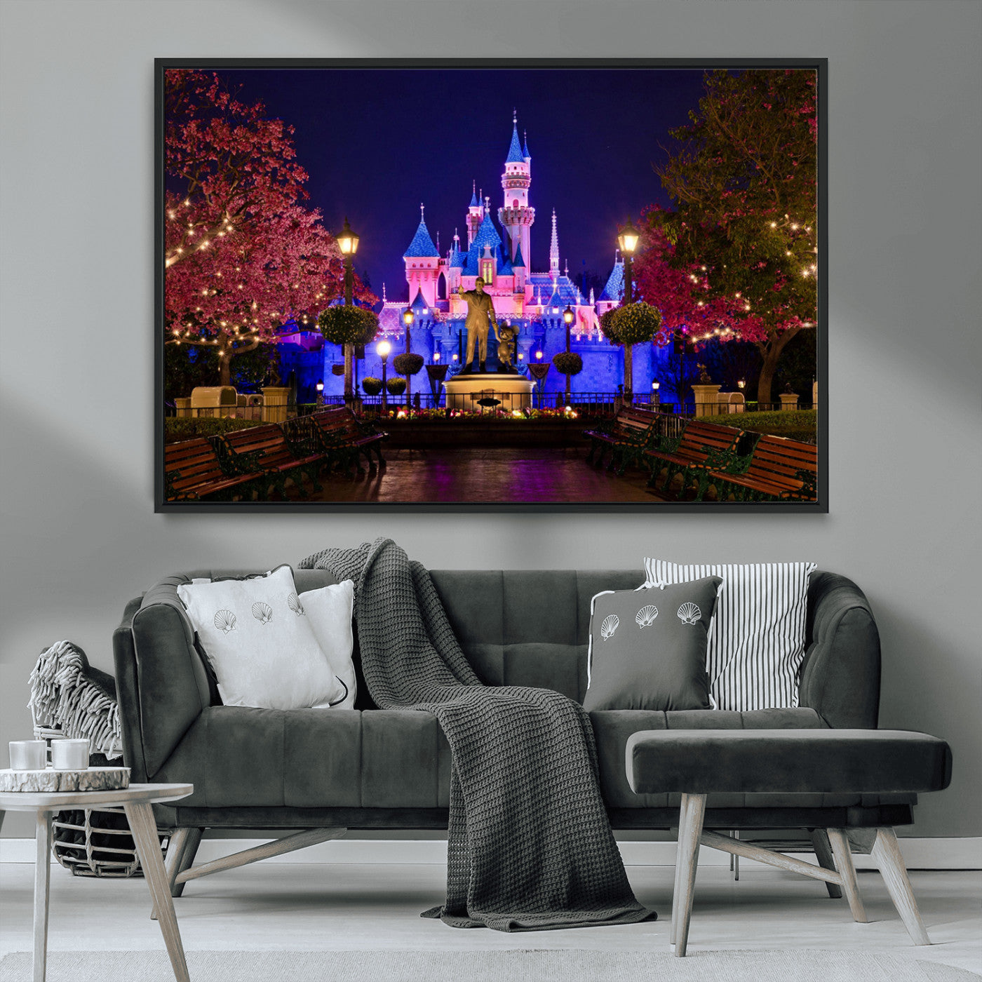 Castle Large Wall Art Disney Magic Kingdom Kids Room Decor -
