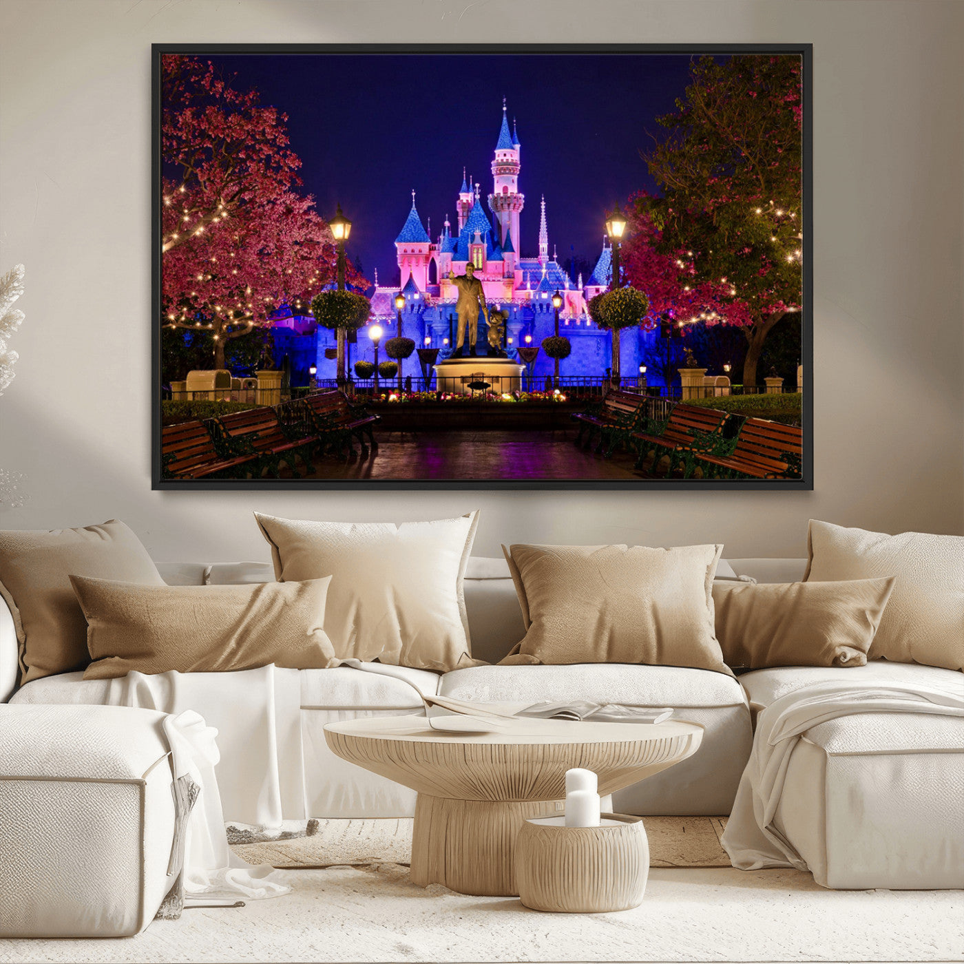 Castle Large Wall Art Disney Magic Kingdom Kids Room Decor -