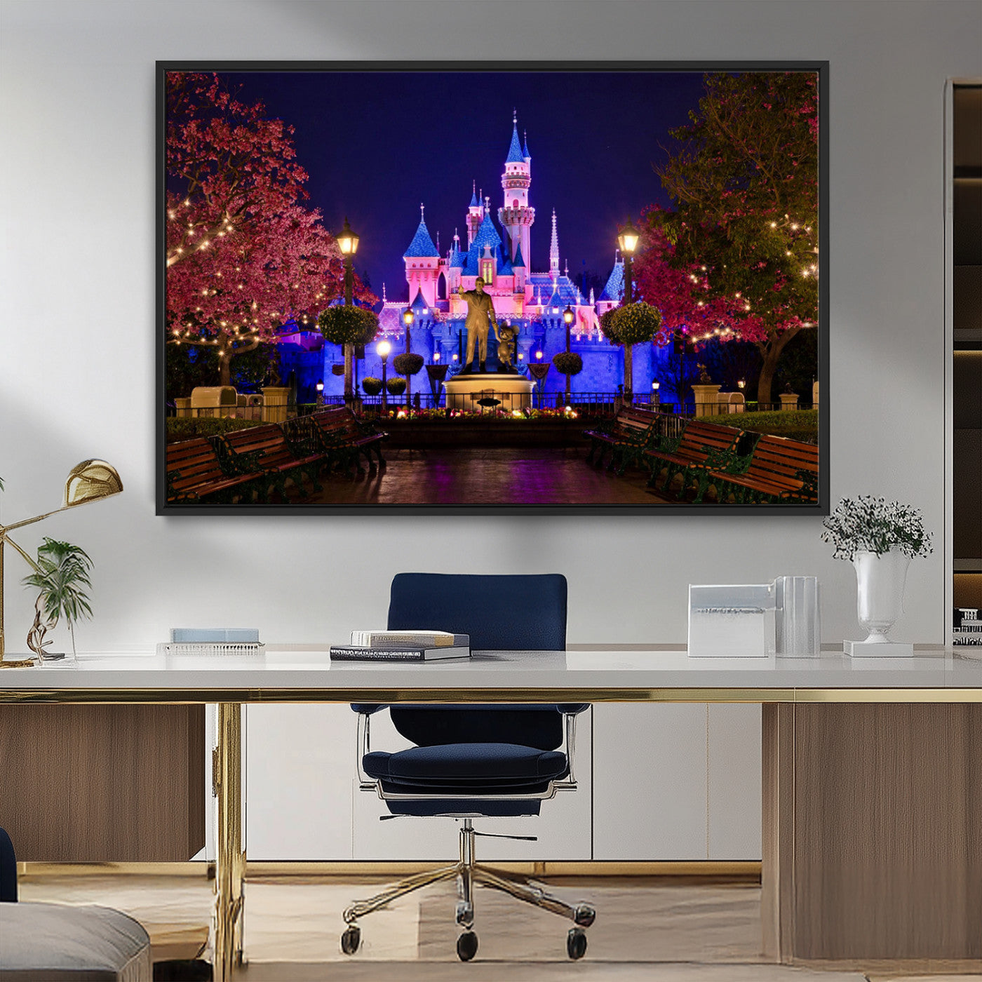Castle Large Wall Art Disney Magic Kingdom Kids Room Decor -