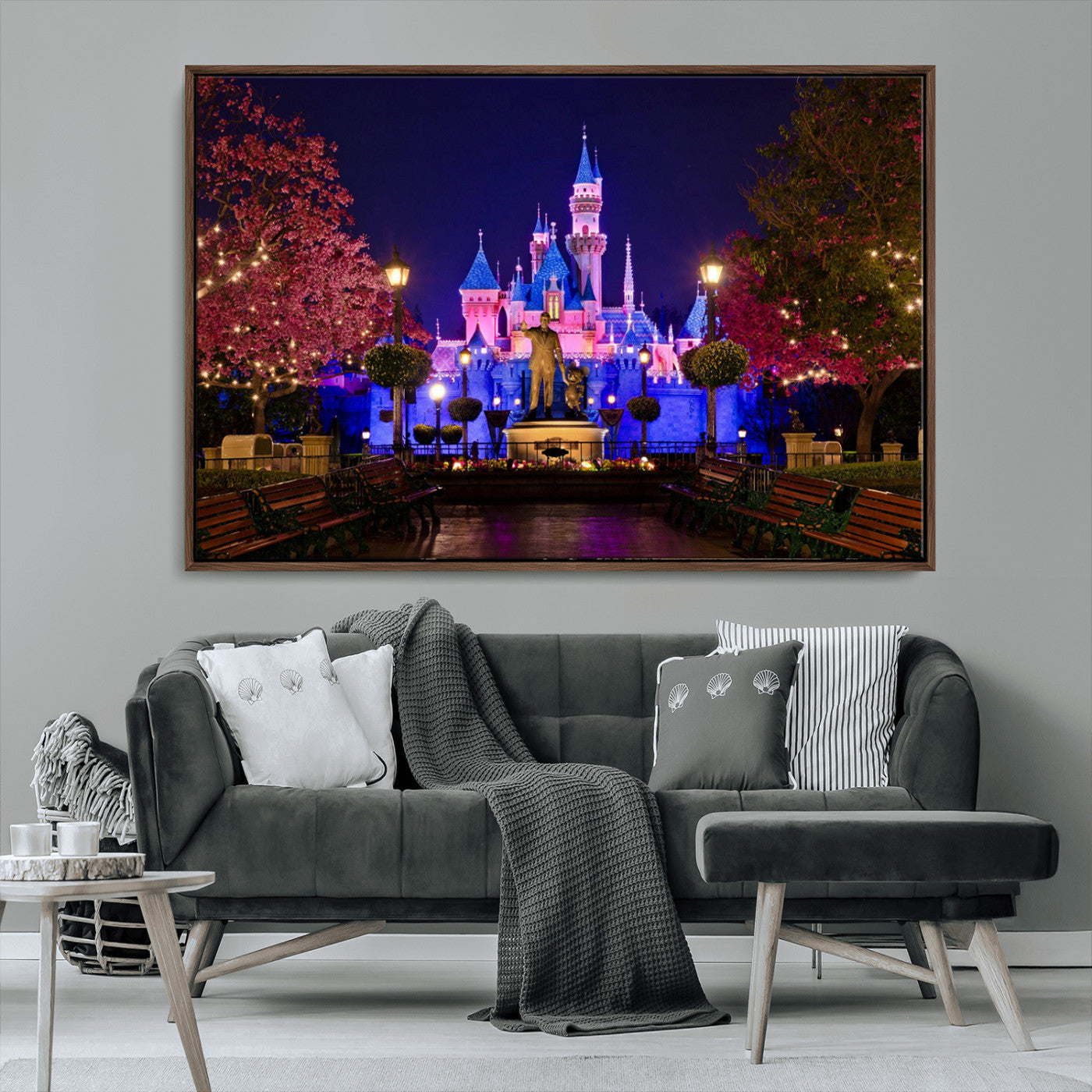 Castle Large Wall Art Disney Magic Kingdom Kids Room Decor -