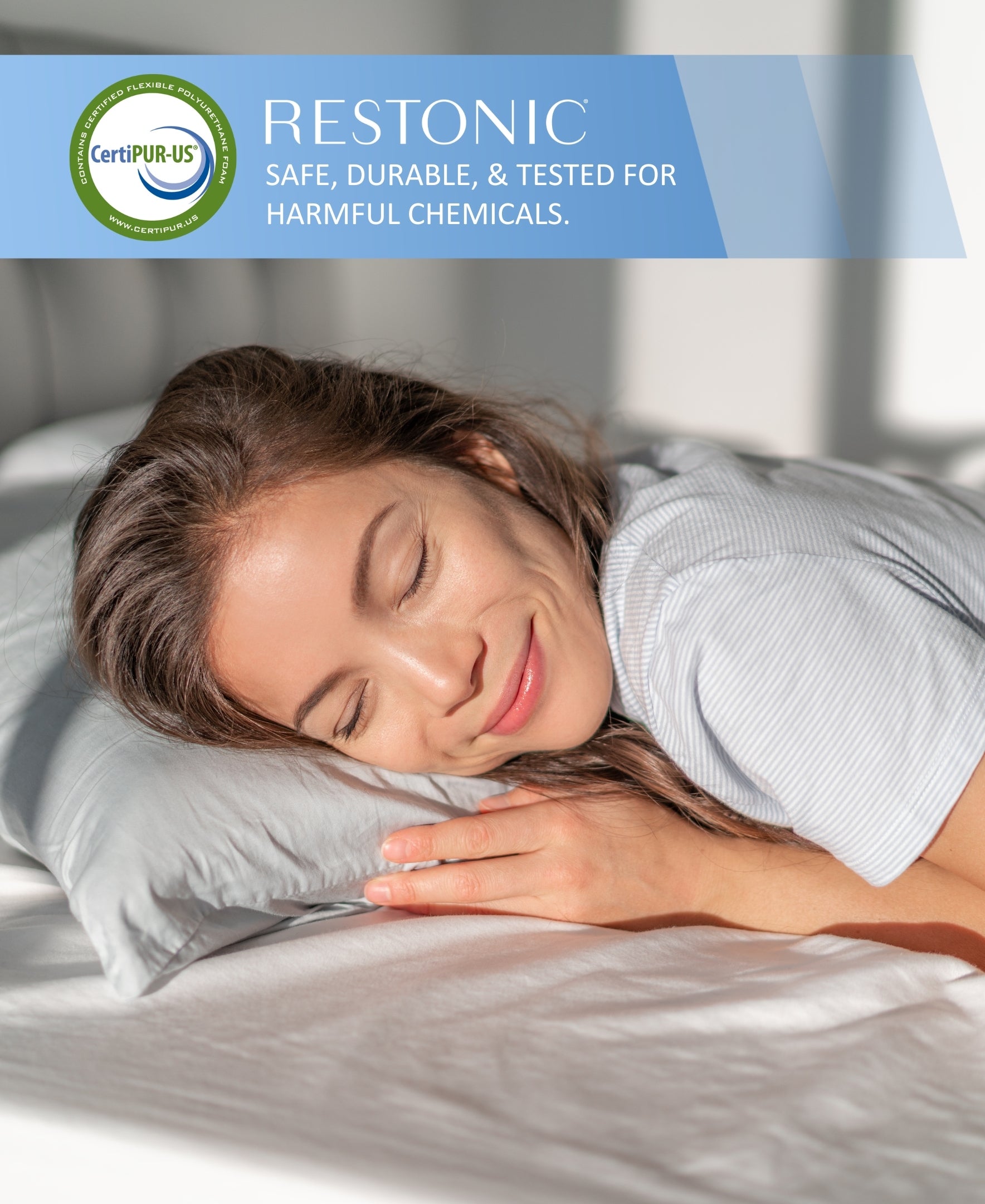 Restonic ComfortCare Hybrid Restful Nights Euro Top Plush Twin Mattress