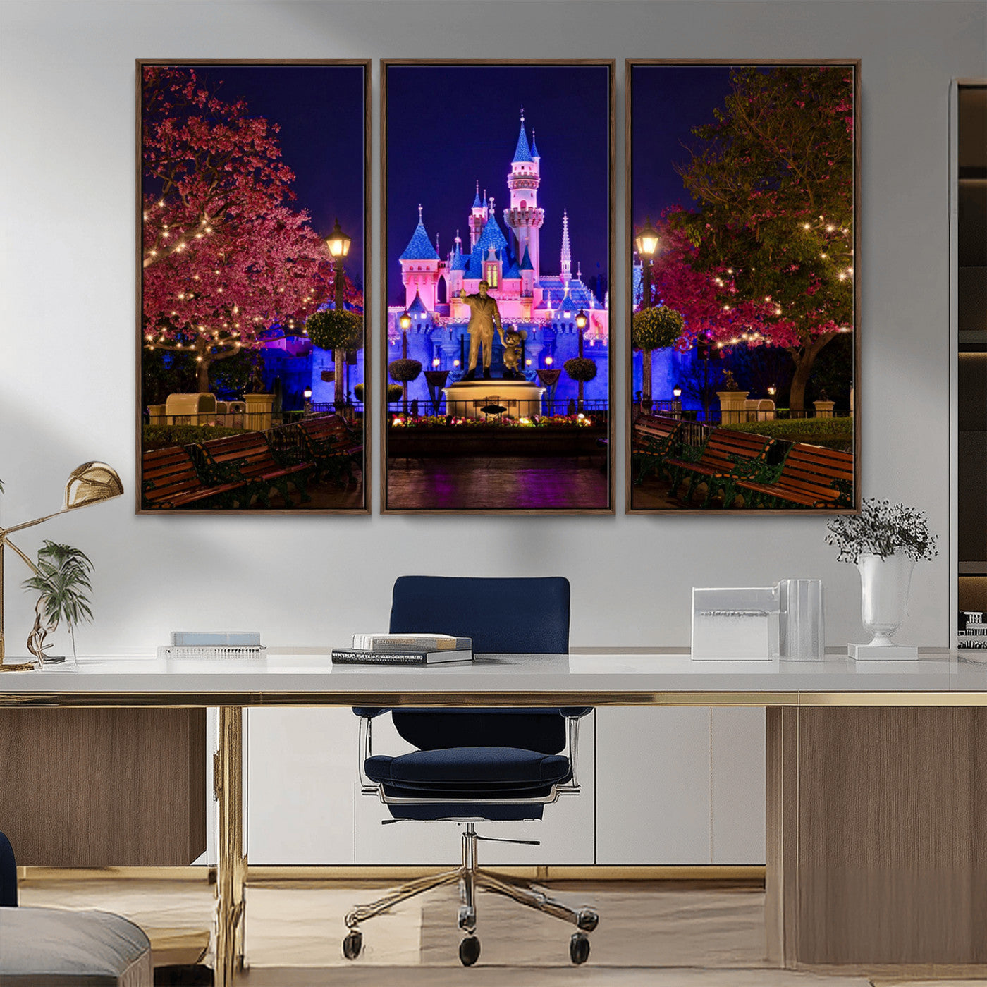 Castle Large Wall Art Disney Magic Kingdom Kids Room Decor -
