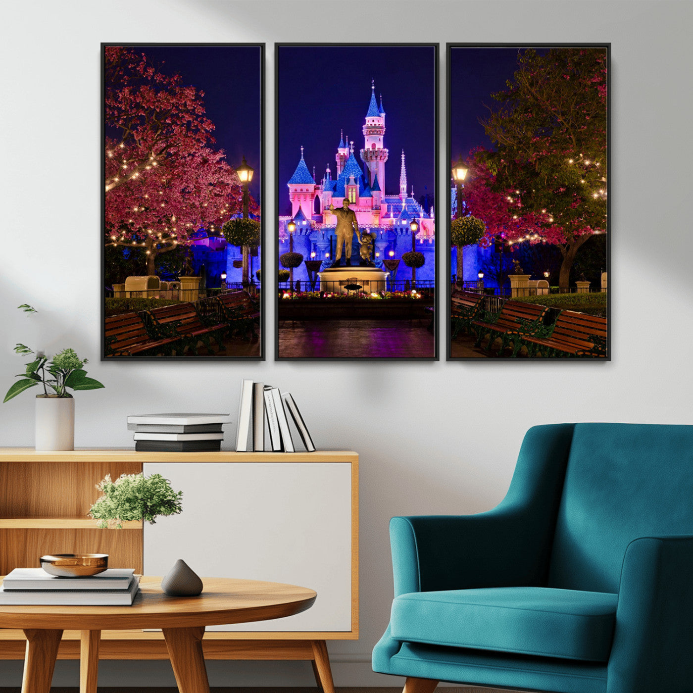 Castle Large Wall Art Disney Magic Kingdom Kids Room Decor -