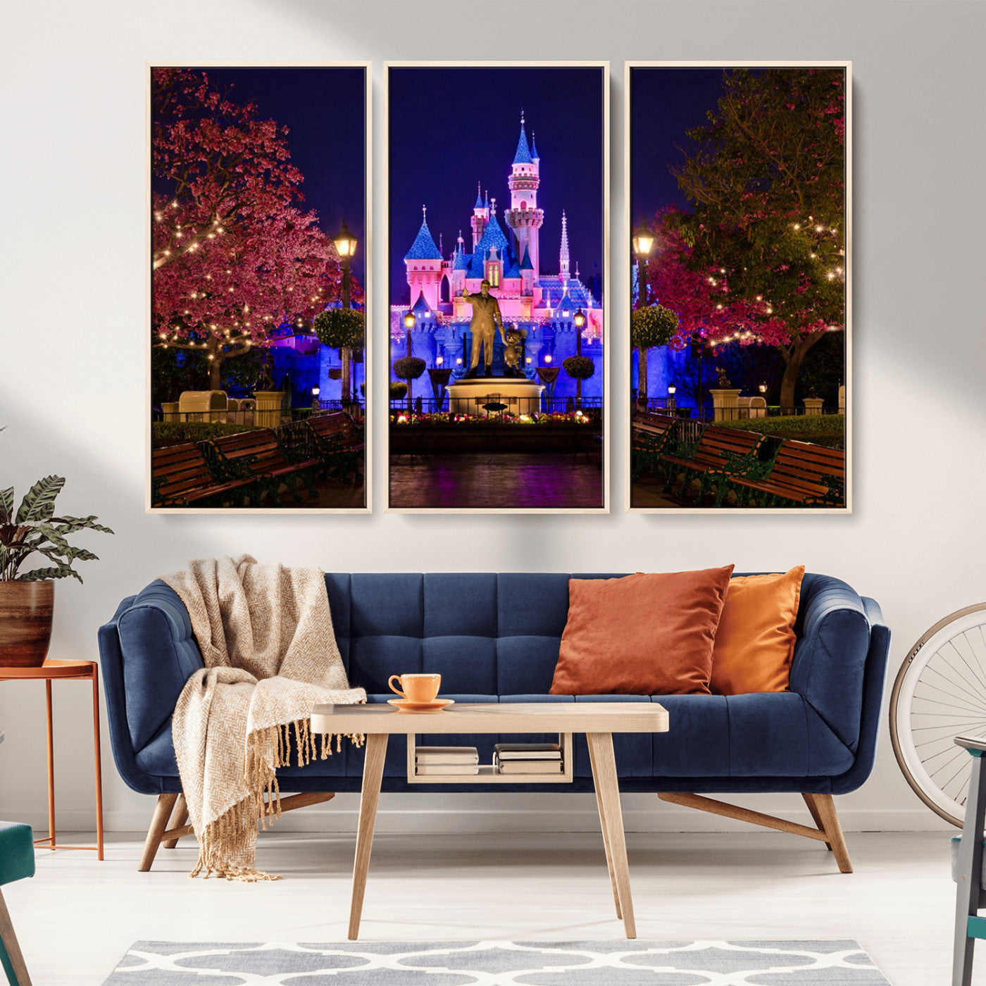 Castle Large Wall Art Disney Magic Kingdom Kids Room Decor -