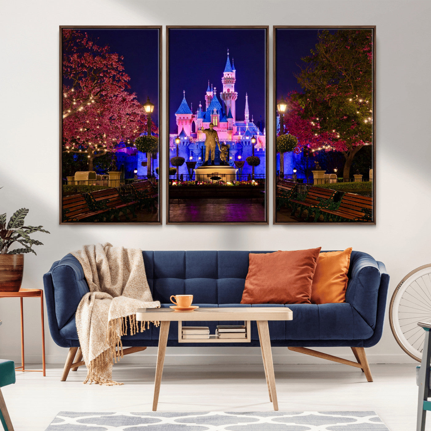 Castle Large Wall Art Disney Magic Kingdom Kids Room Decor -