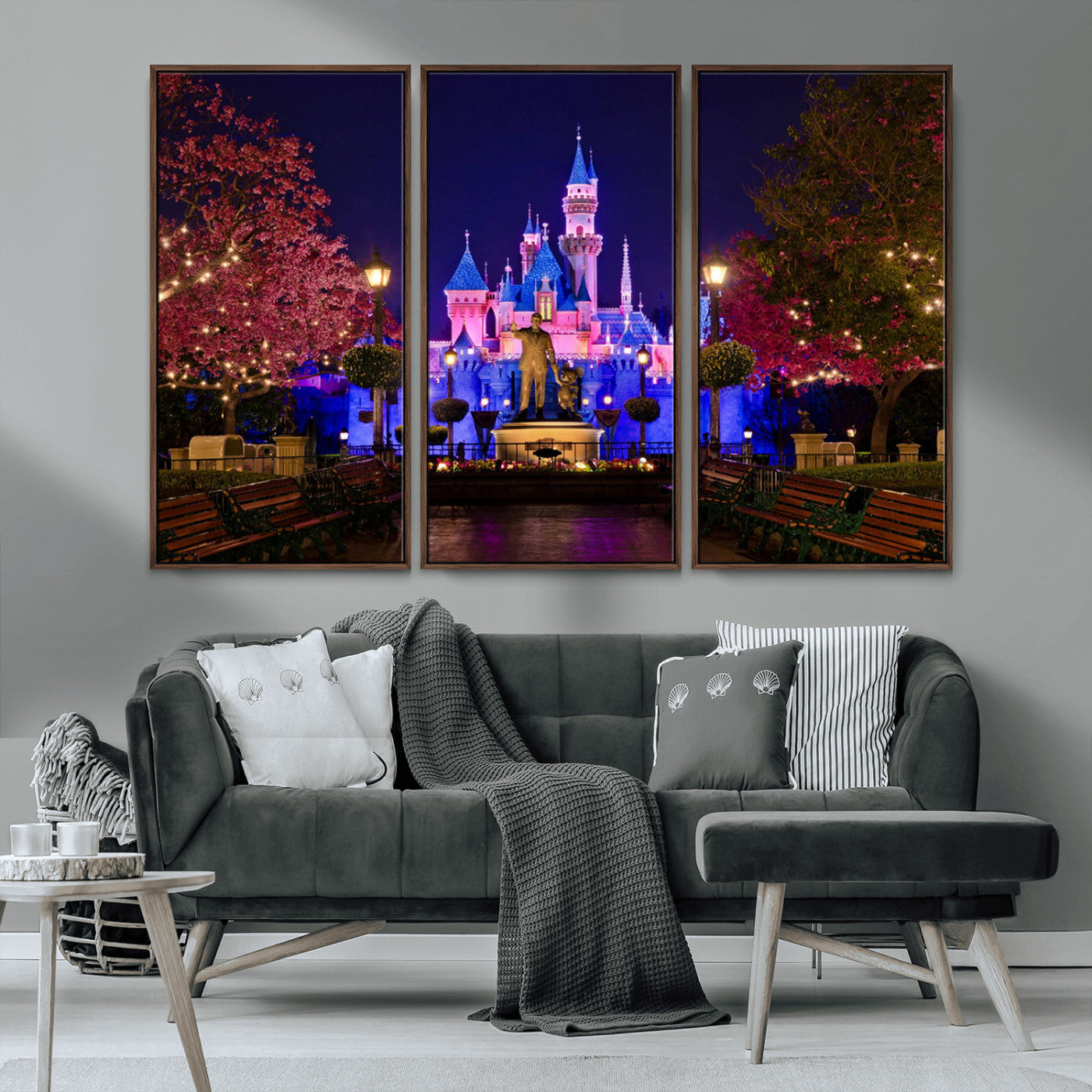 Castle Large Wall Art Disney Magic Kingdom Kids Room Decor -