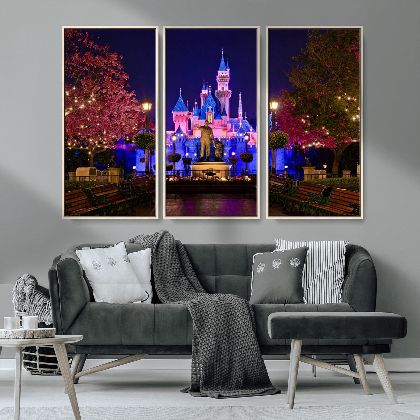 Castle Large Wall Art Disney Magic Kingdom Kids Room Decor -