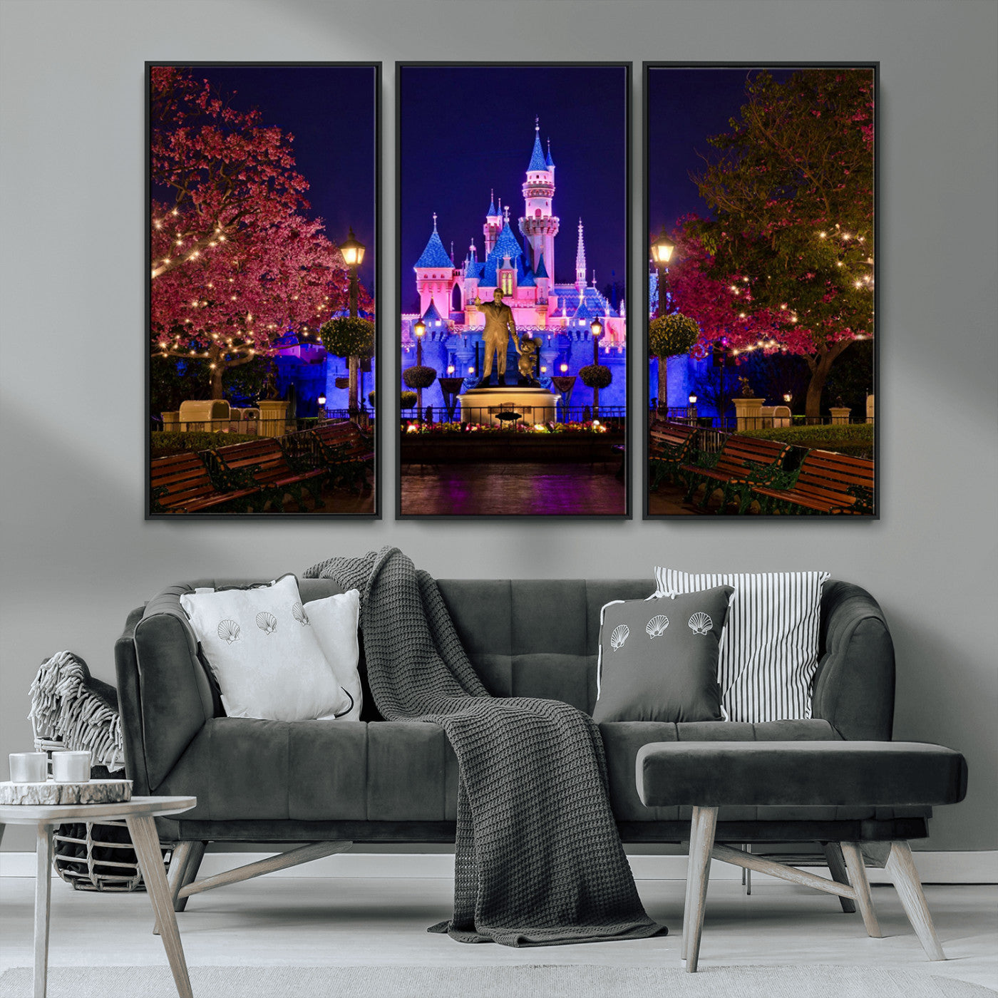Castle Large Wall Art Disney Magic Kingdom Kids Room Decor -