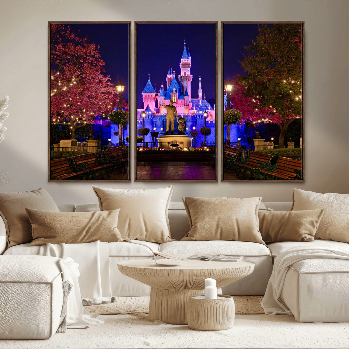 Castle Large Wall Art Disney Magic Kingdom Kids Room Decor -