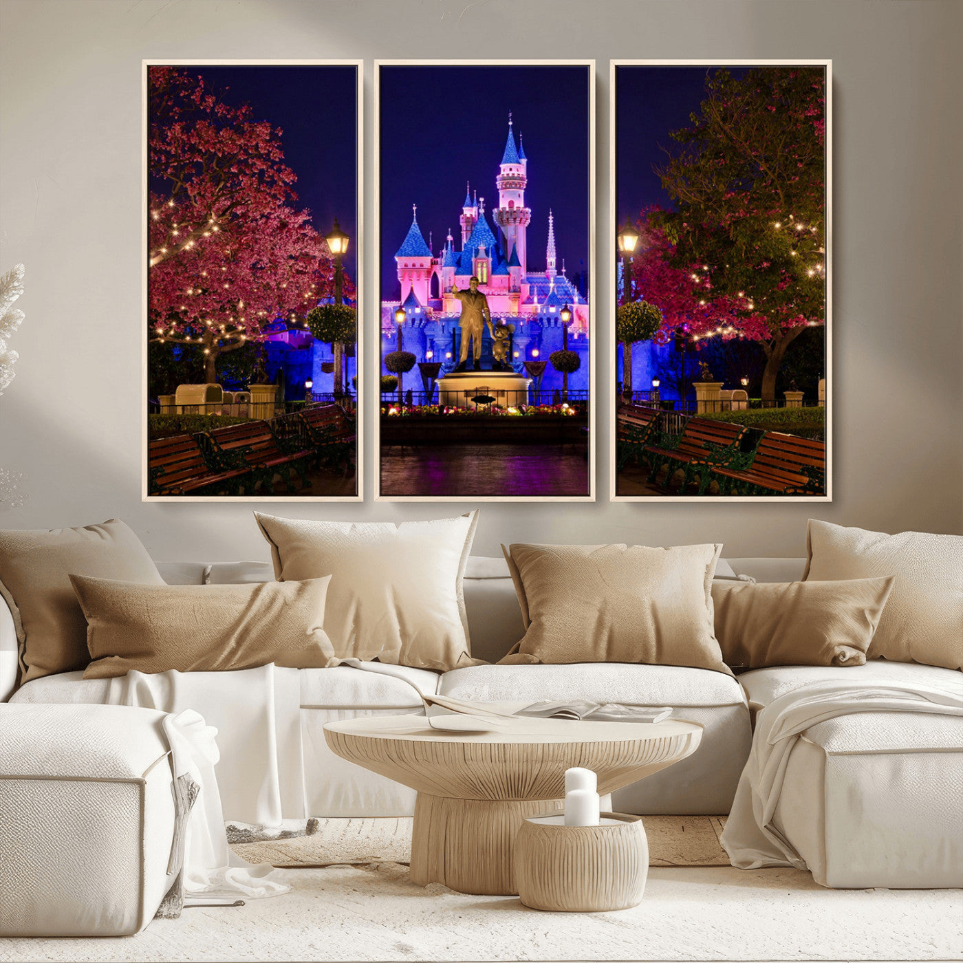 Castle Large Wall Art Disney Magic Kingdom Kids Room Decor -