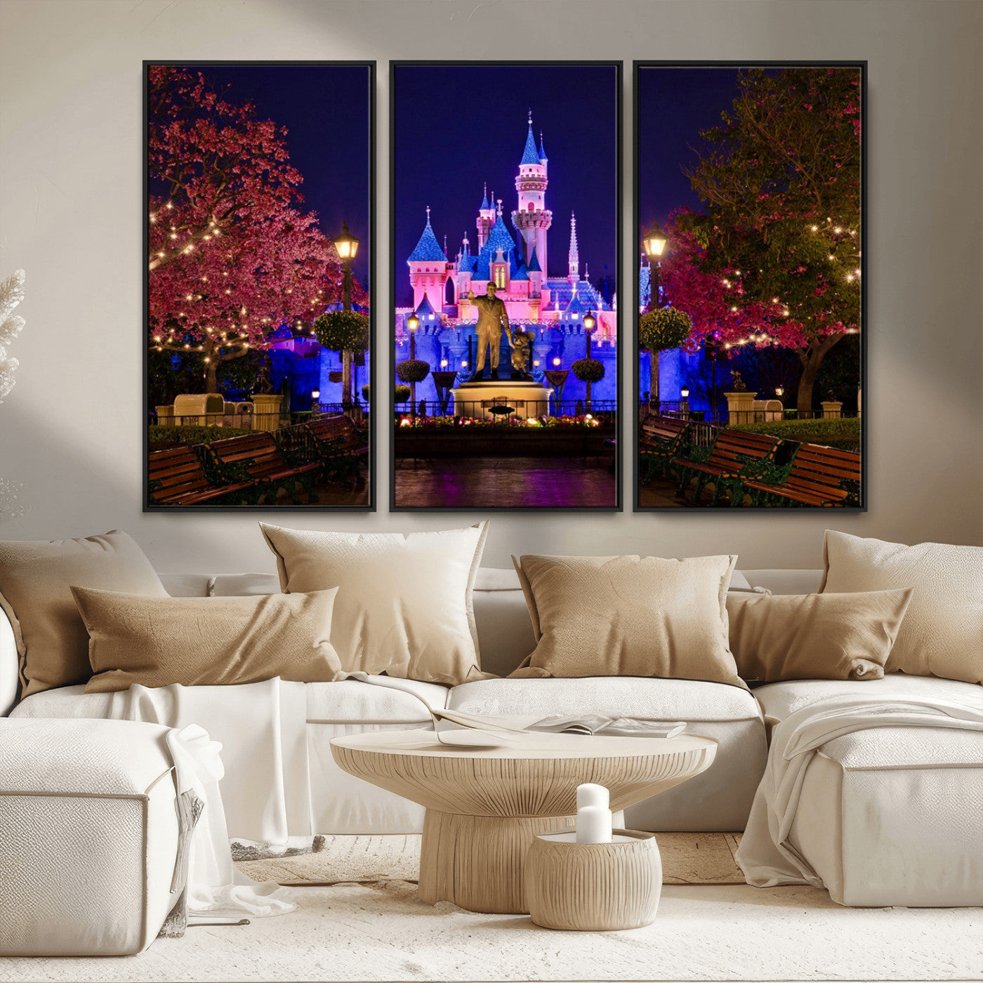 Castle Large Wall Art Disney Magic Kingdom Kids Room Decor -
