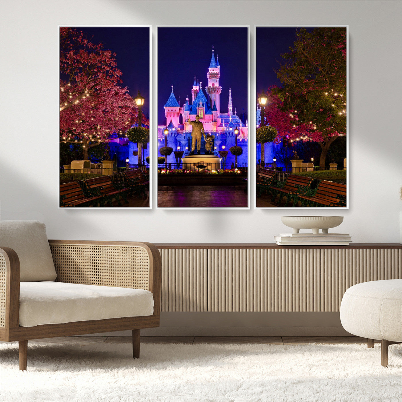 Castle Large Wall Art Disney Magic Kingdom Kids Room Decor -