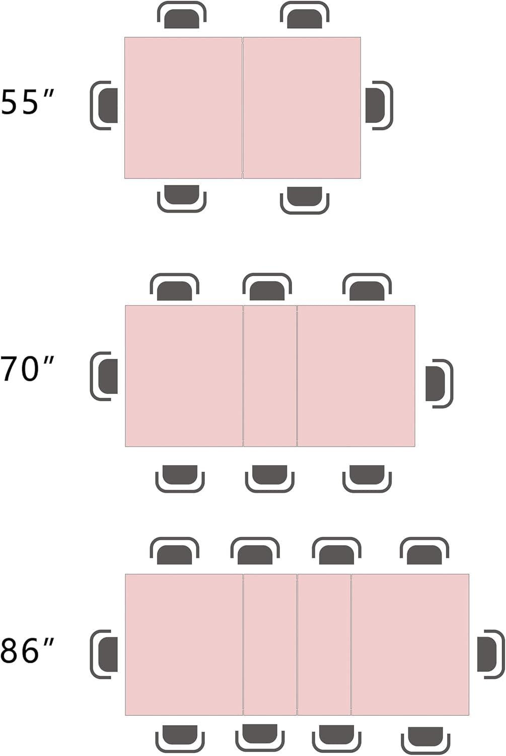 Expandable Dining Table For 6 To 8 Seater Brown Engineered Wood