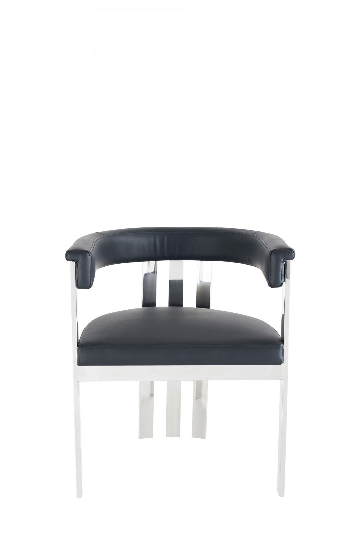 Black Silver Dining Chair-1