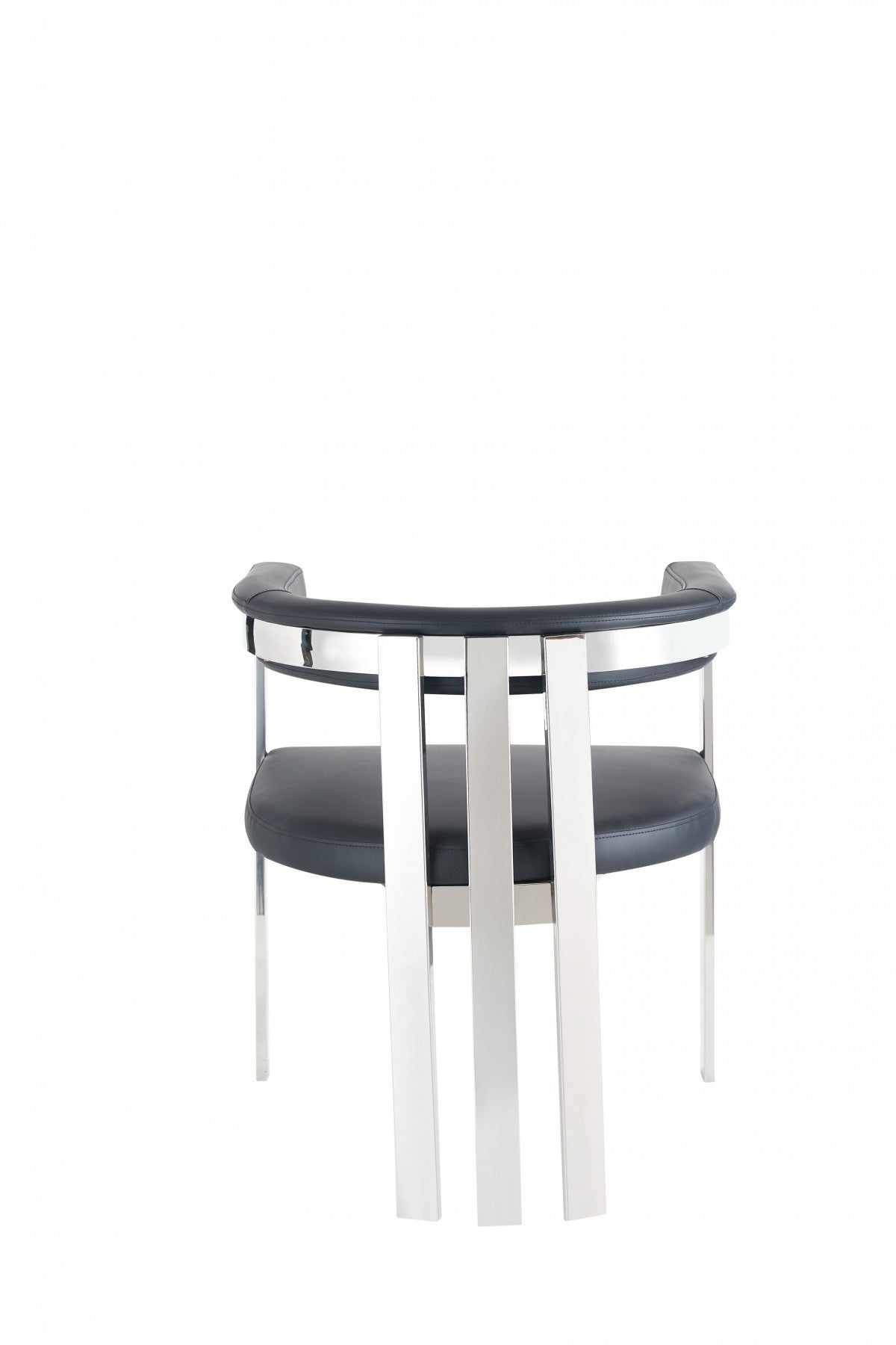 Black Silver Dining Chair-4