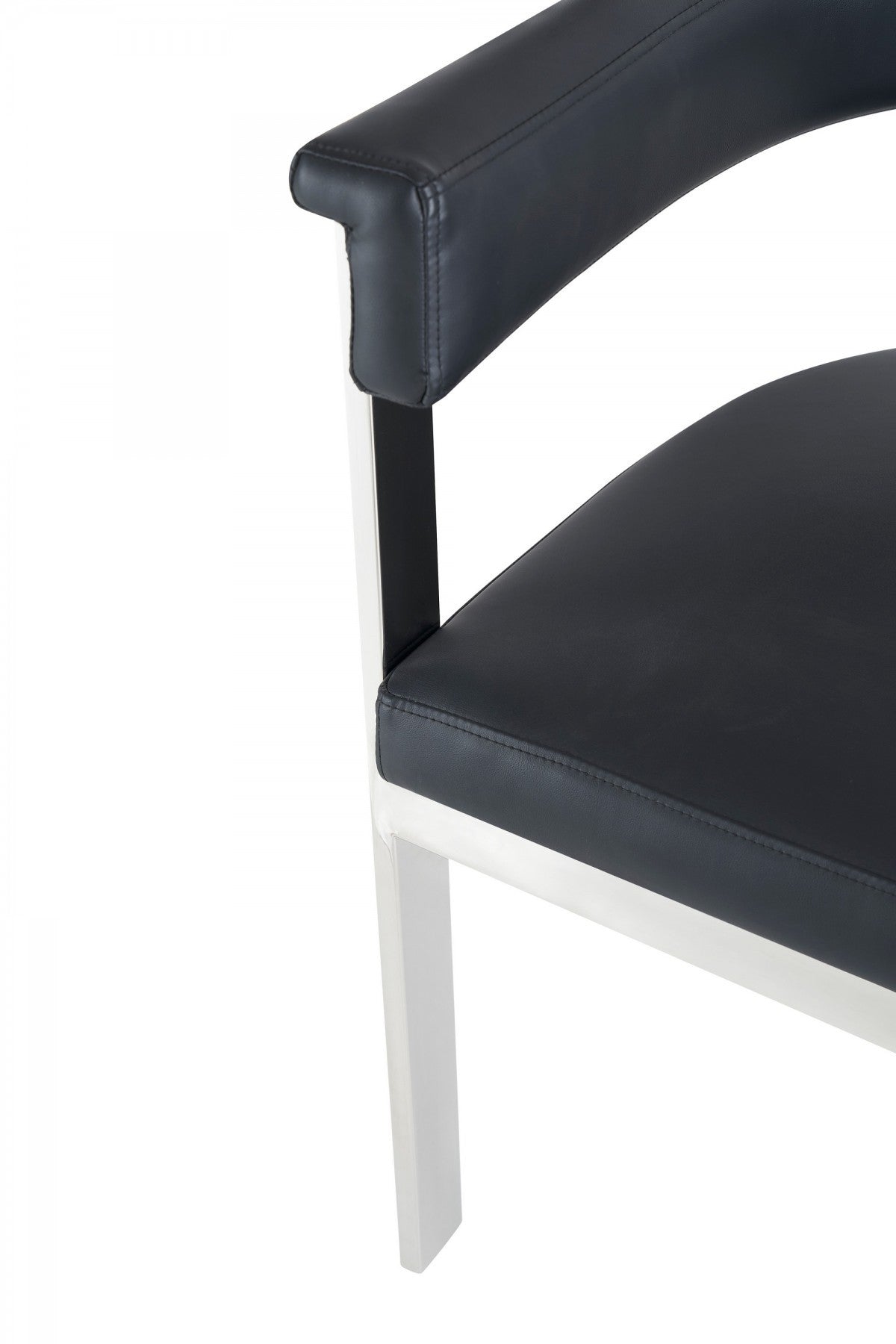 Black Silver Dining Chair-5